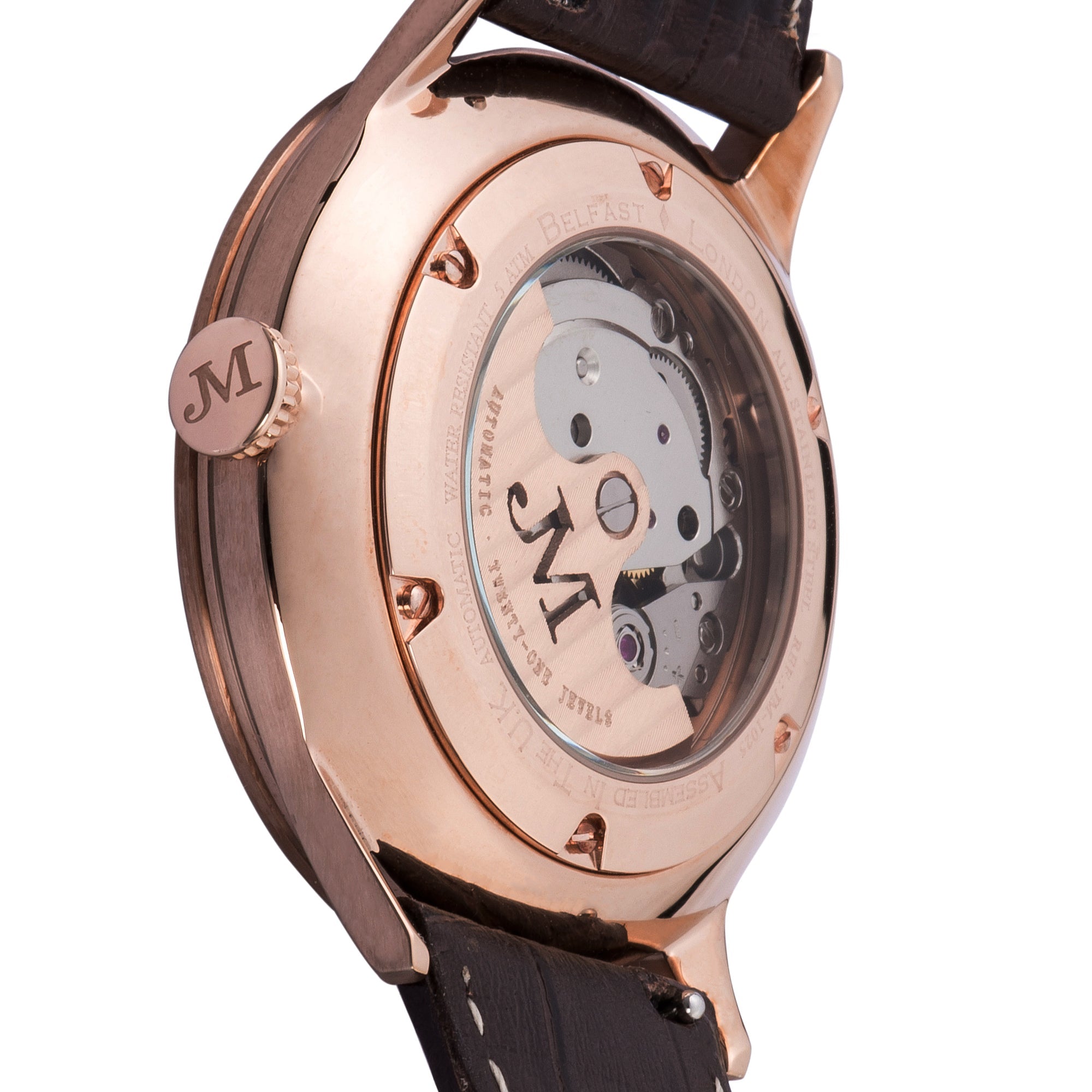 JAMES MCCABE James McCabe London Automatic Cognac Brown Men's Watch JM-1025-03