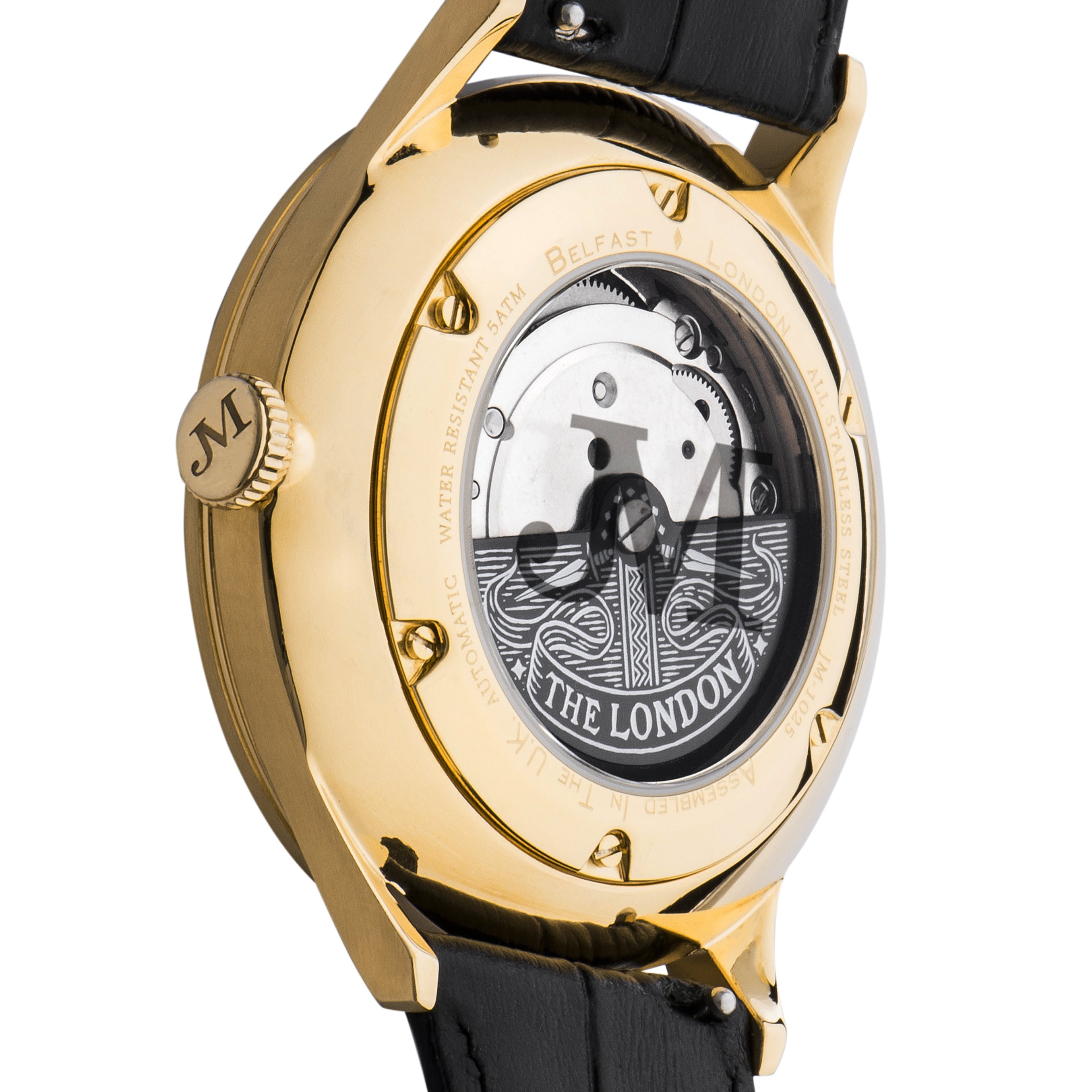 James McCabe London Automatic Playboy Black Men's Watch JM-1025-07