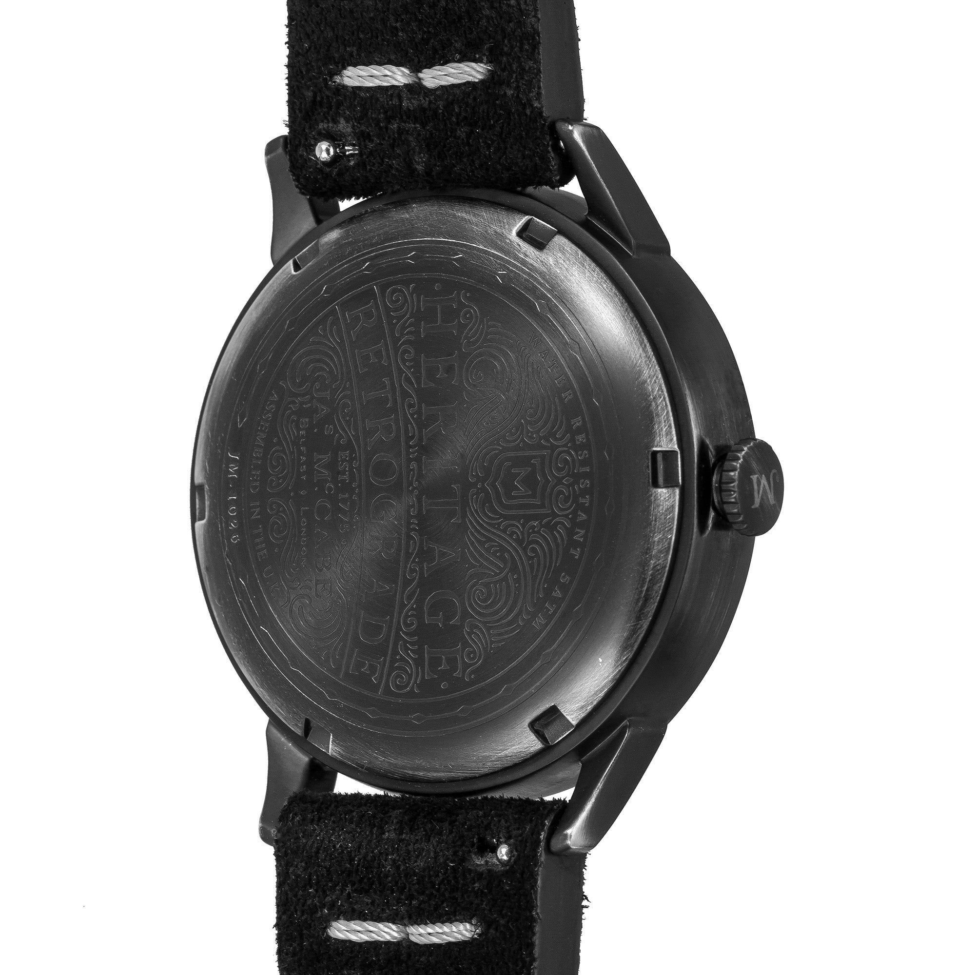 JAMES MCCABE James McCabe Heritage Retrograde II Fumee Silver Men's Watch JM-1026-09