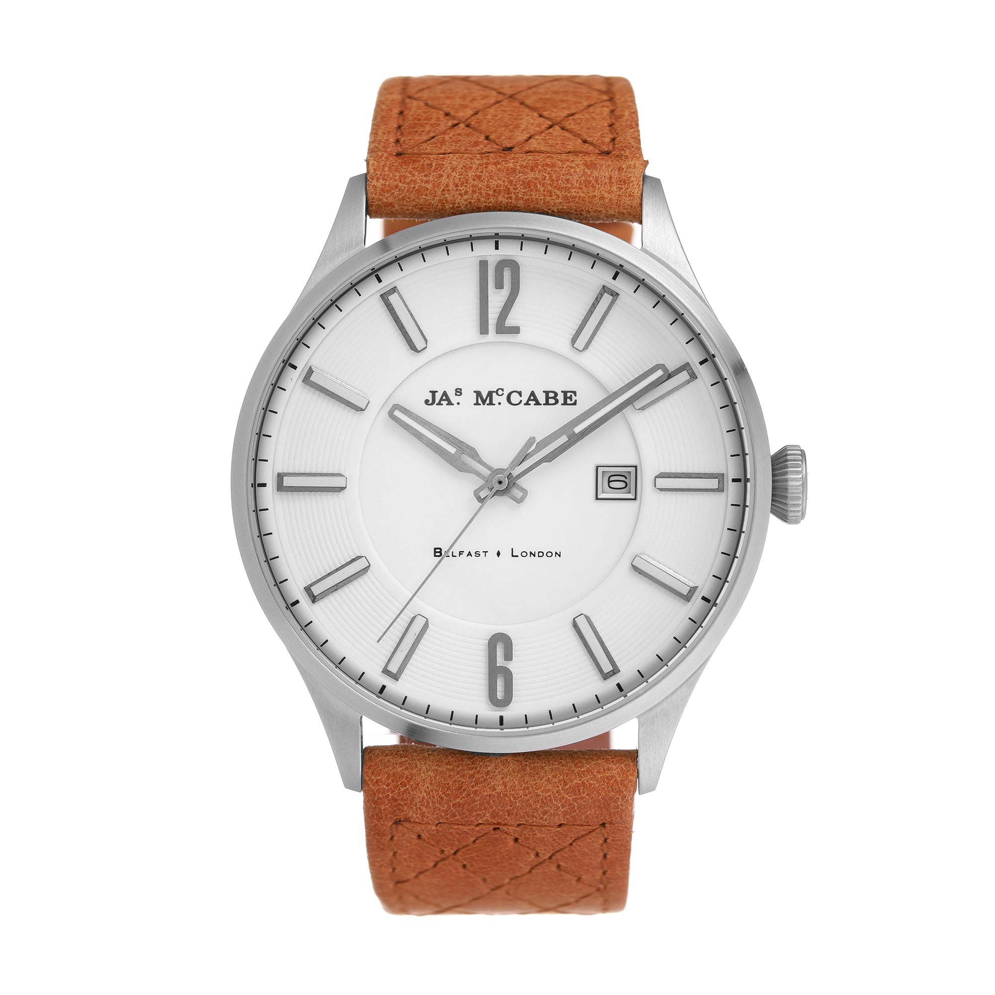 James McCabe London Cross Stitch White Men's Watch JM-1027-07