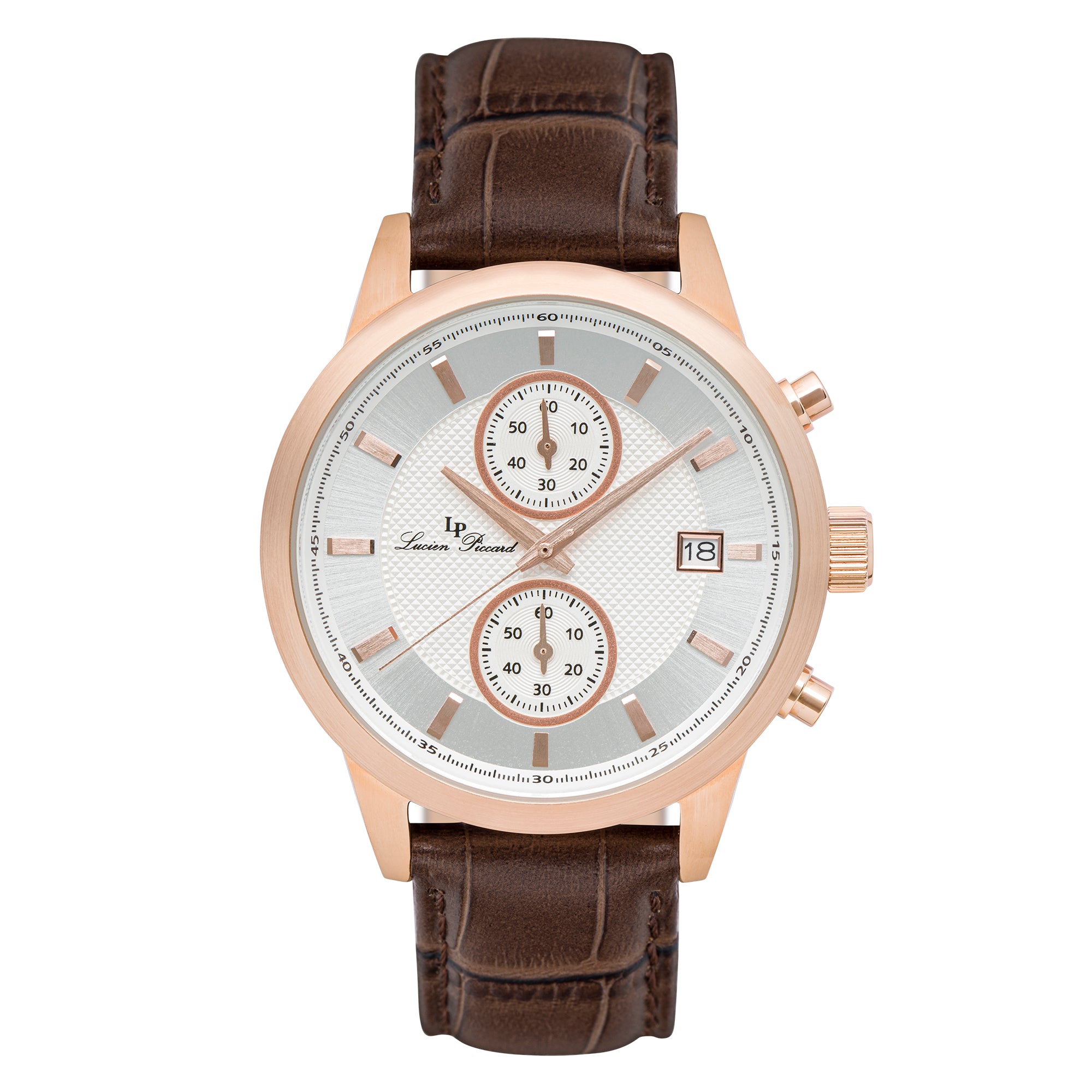 LUCIEN PICCARD Lucien Piccard Clark Chronograph Men's Watch LP-28003C-RG-02S-BRW