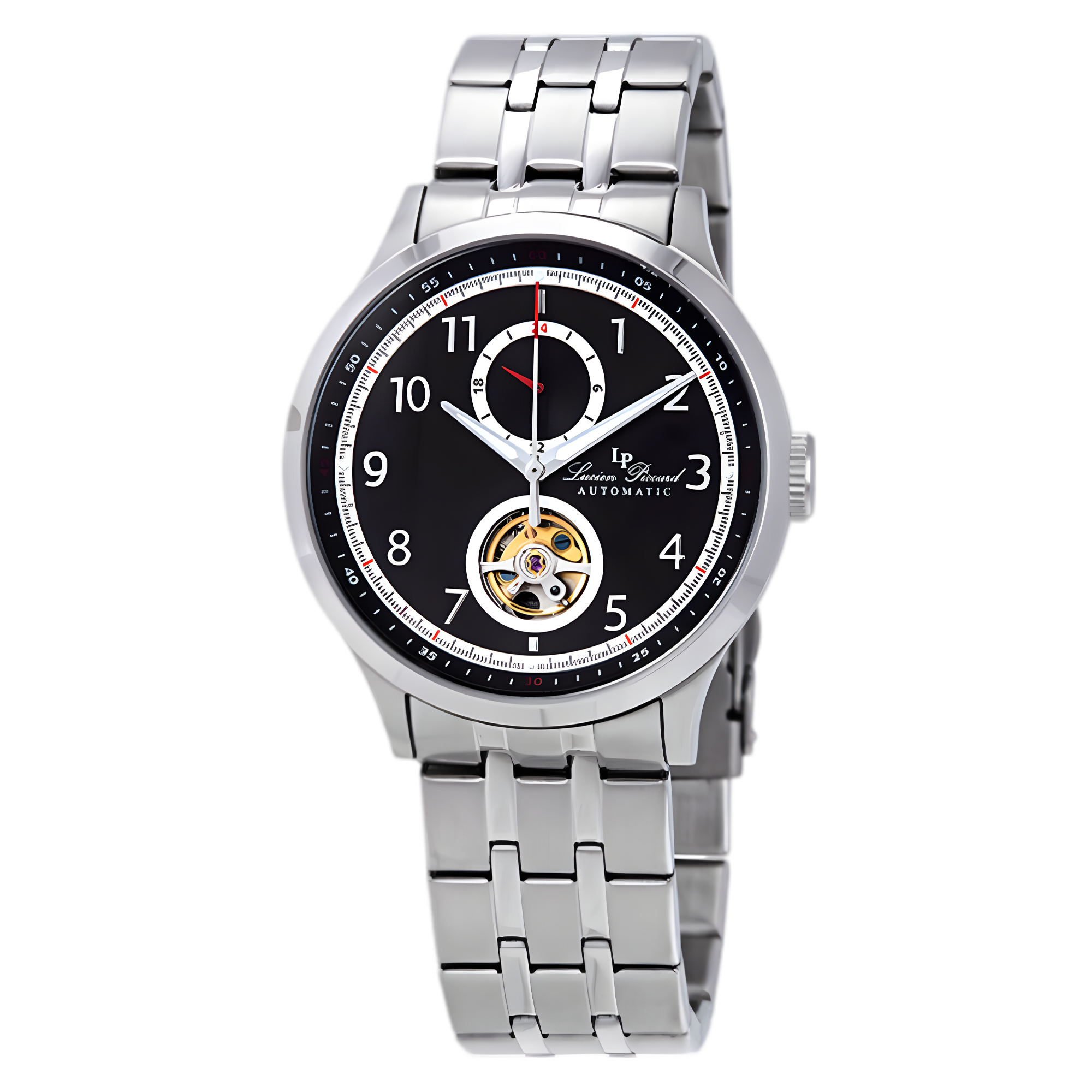 LUCIEN PICCARD Lucien Piccard Open Heart GMT II Automatic Men's Watch LP-28010A-11