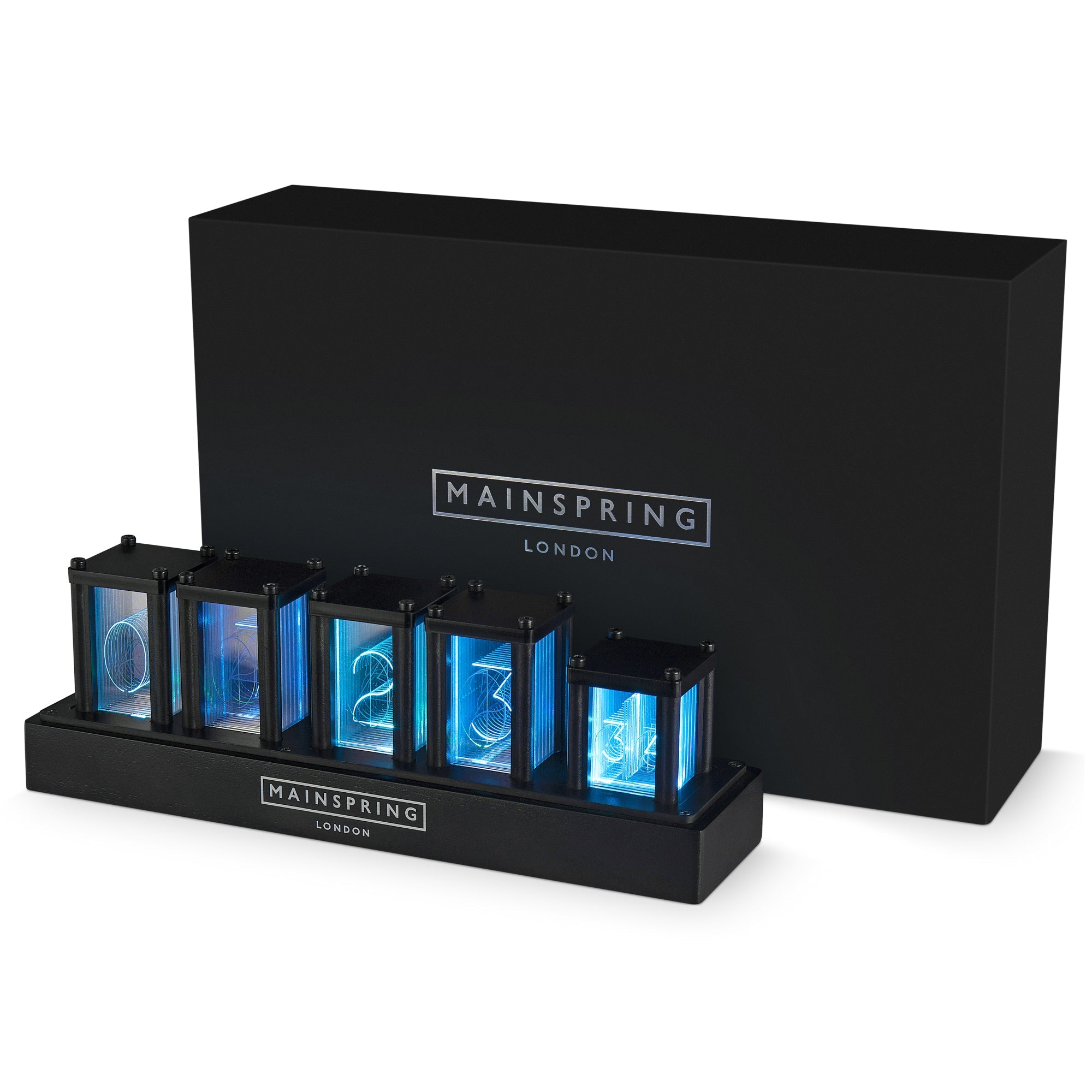 MAINSPRING Neo Nixie Desk Clock - Black