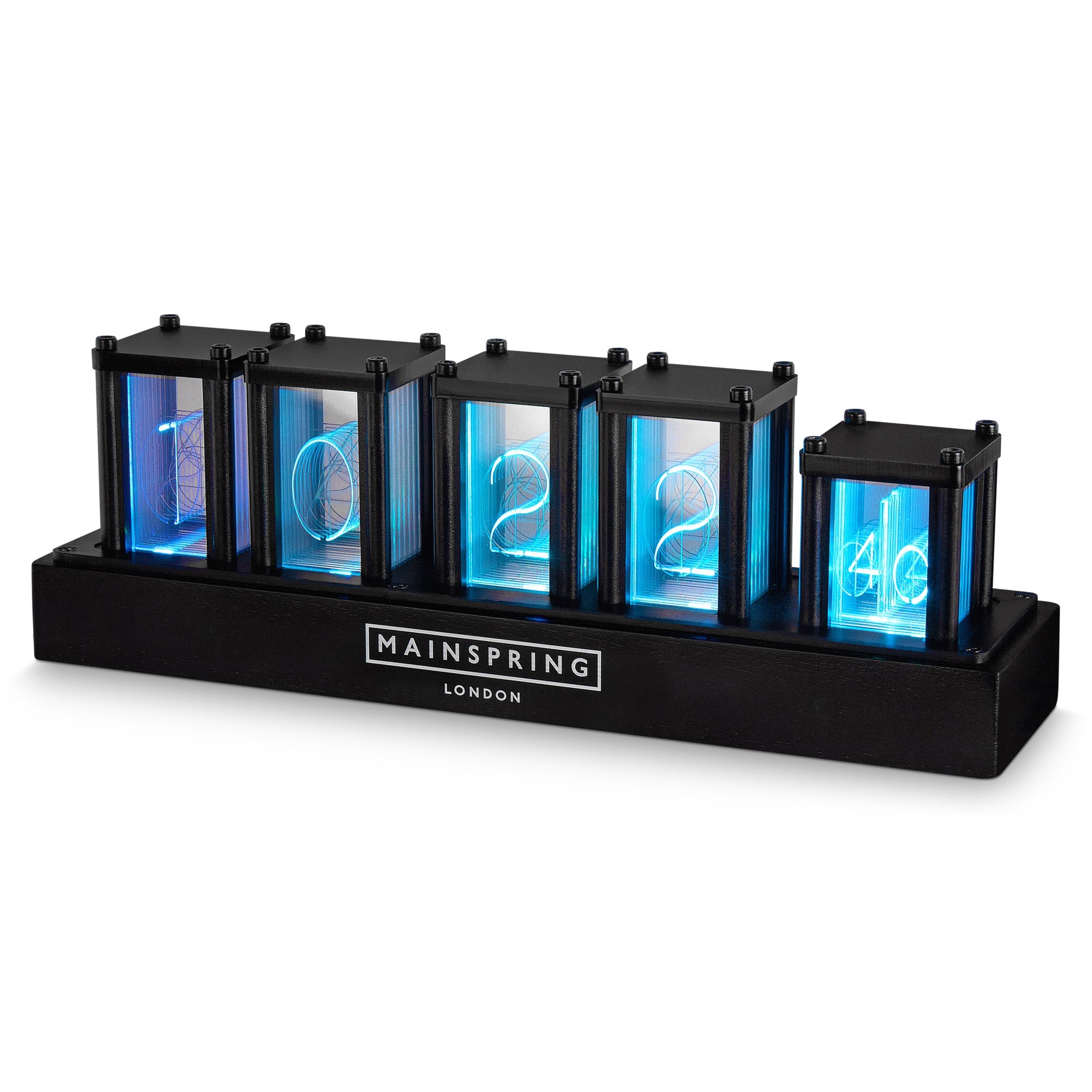 MAINSPRING Neo Nixie Desk Clock - Black