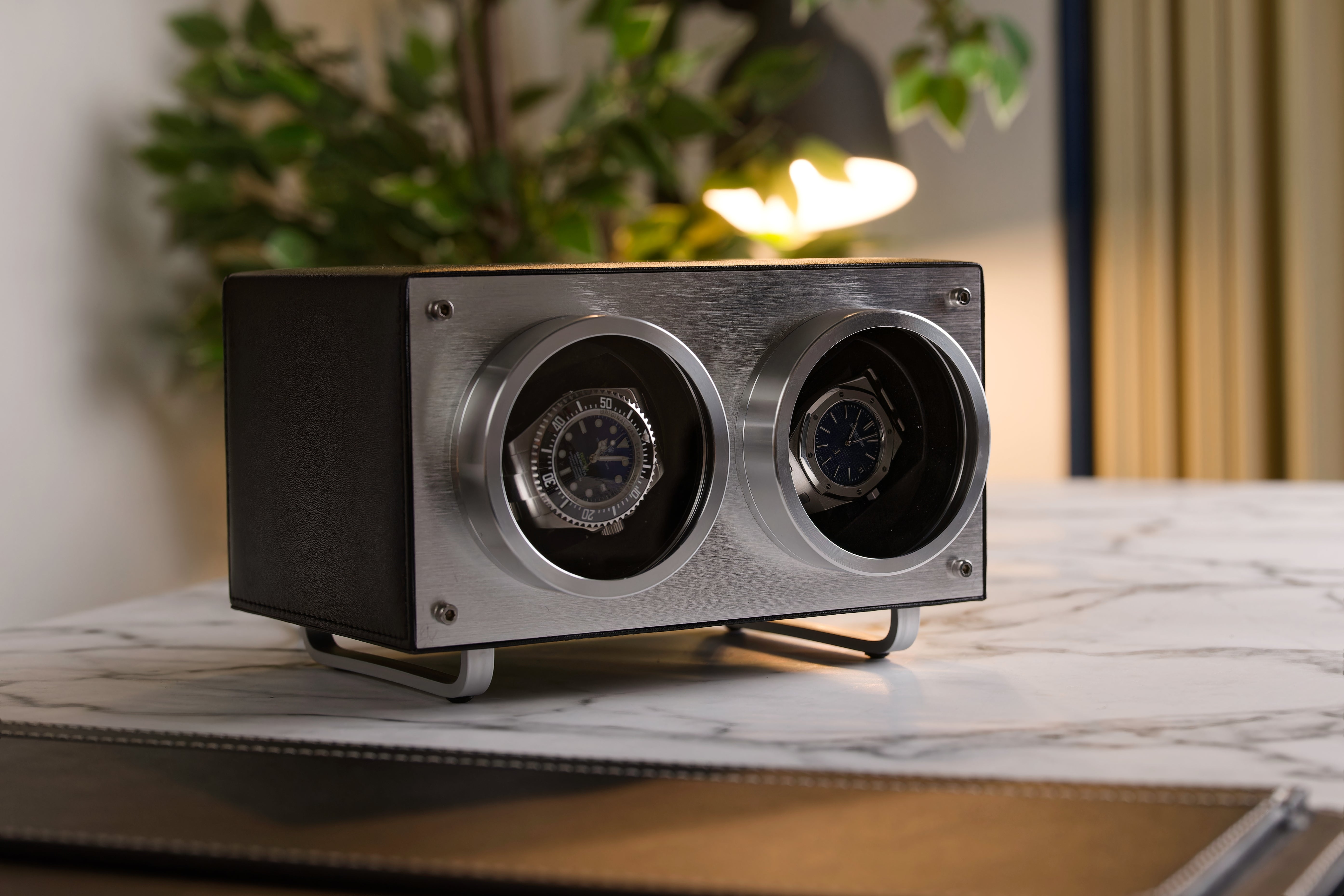 MAINSPRING Mainspring Piston Black Raceday Flemington Dual Slot Watch Winder MS-WIN-RAC2-01