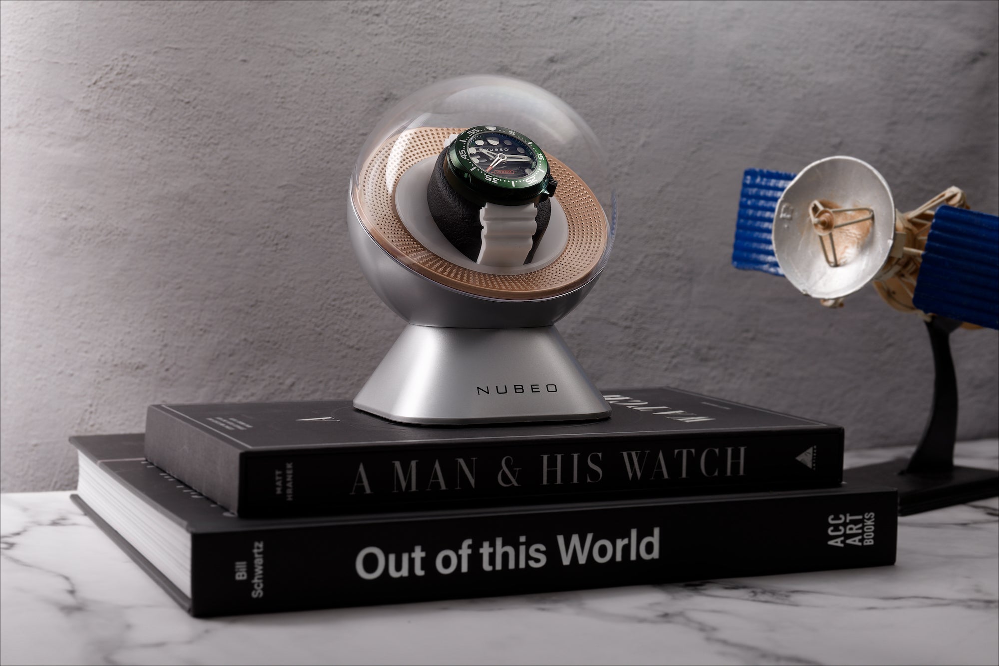 MAINSPRING Mainspring Astronomy Satellite Silver Watch Winder MS-WIN-SAT-02