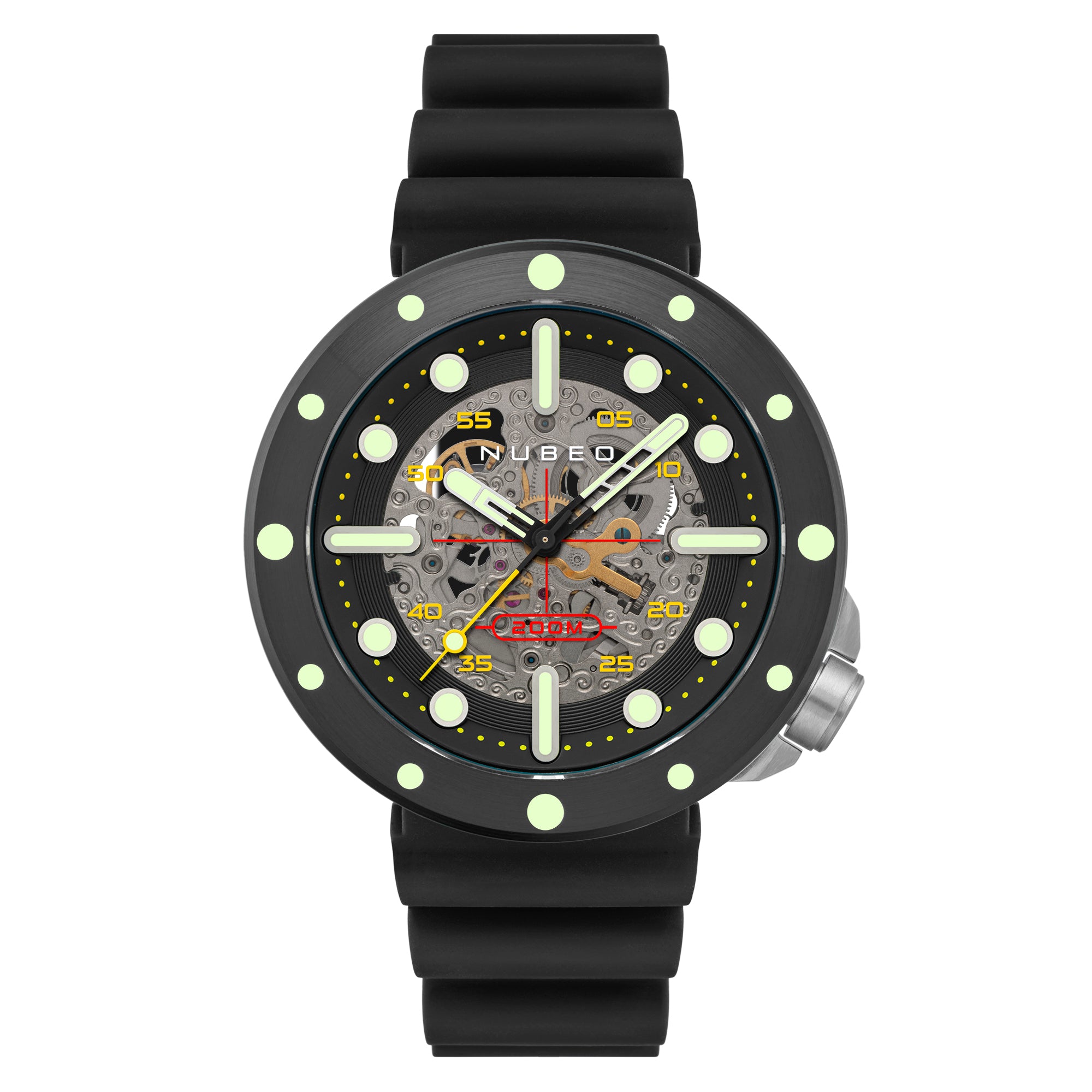 NUBEO Nubeo Space Cassini Men's Automatic Skeleton Night Watch NB-6058-04