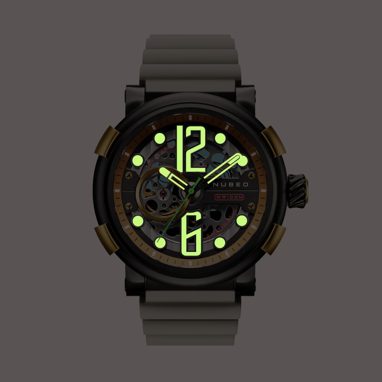 NUBEO Nubeo Space Orion Men's Japanese Automatic Supernova Black Watch NB-6062-05
