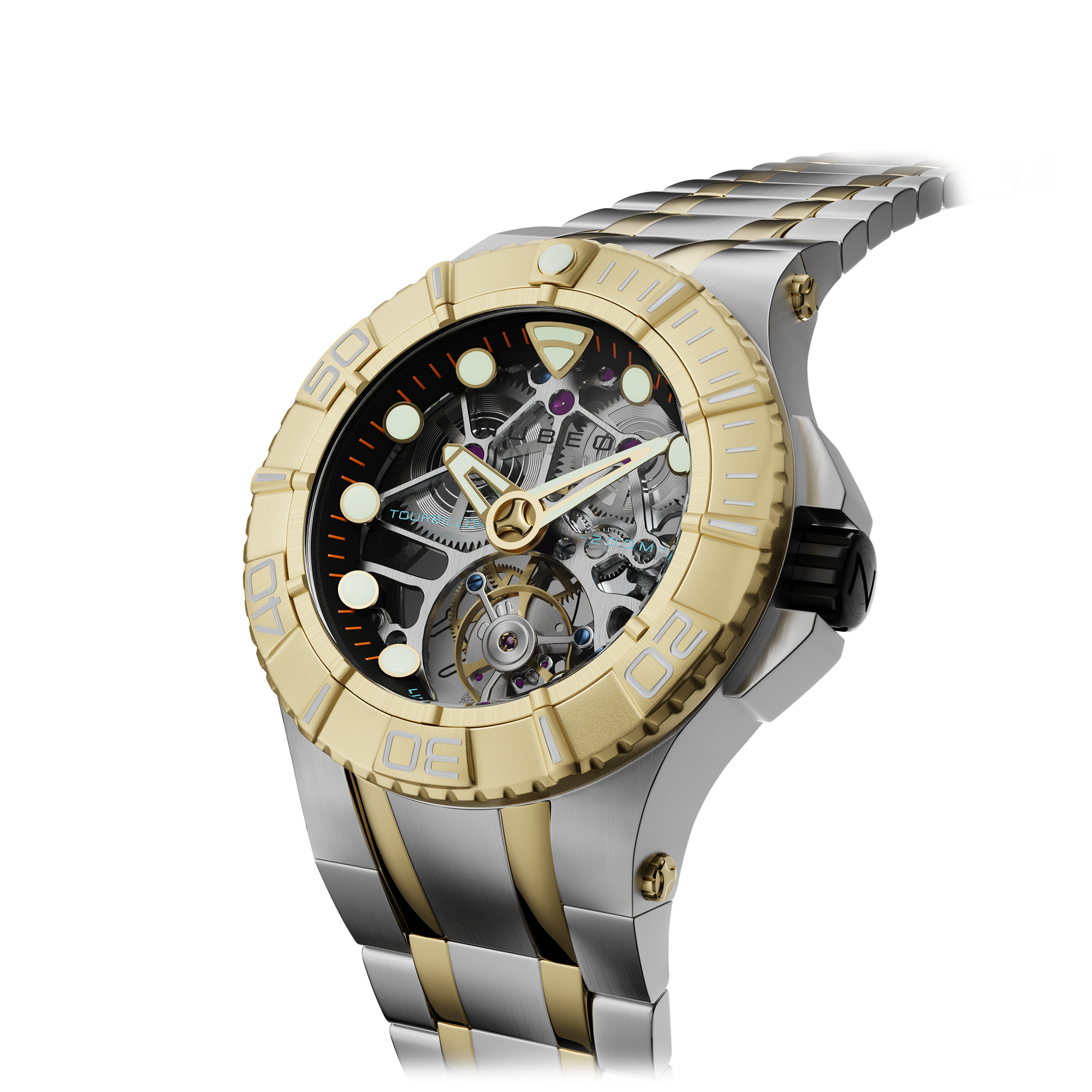 NUBEO Nubeo Manta Sapphire Tourbillon Limited Edition Men's Watch NB-6069-22