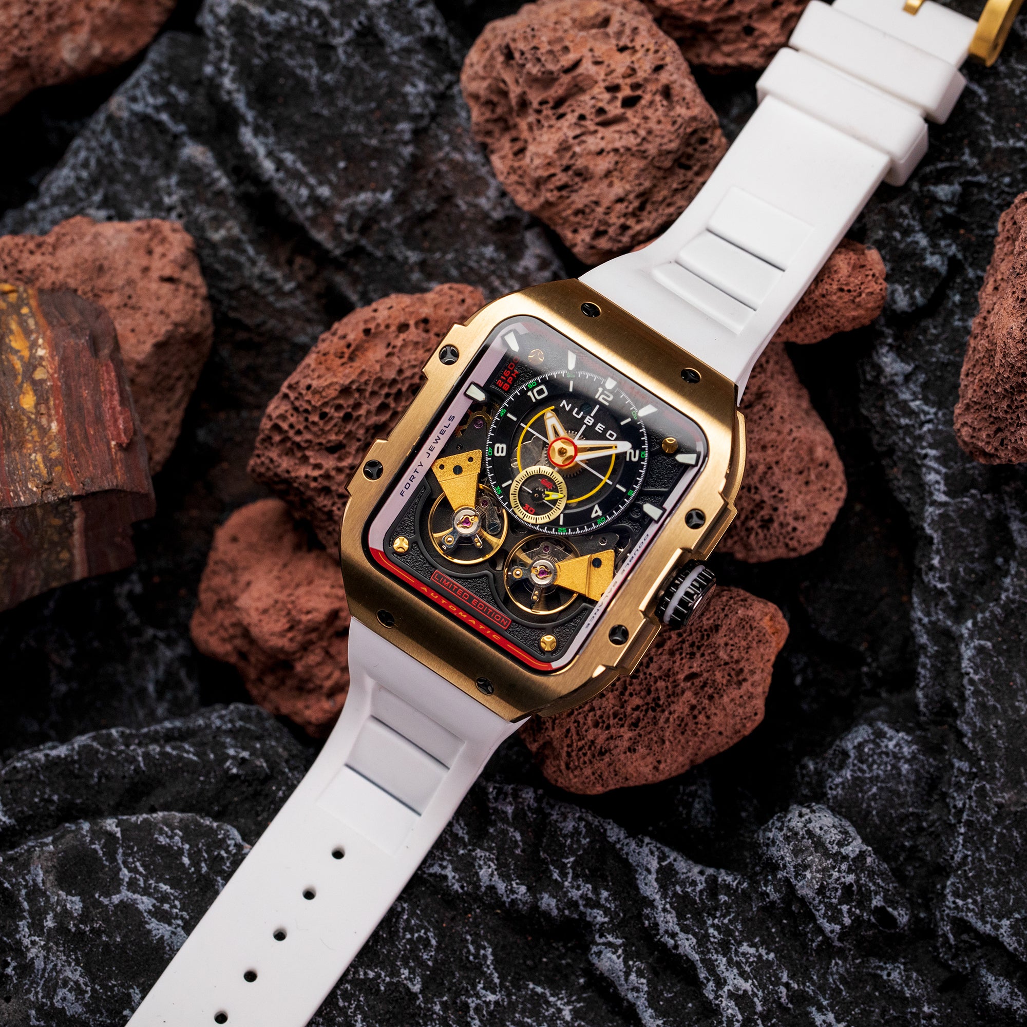 Nubeo Nubeo Maven Automatic Limited Edition Gold Men's Watch NB-6077-02