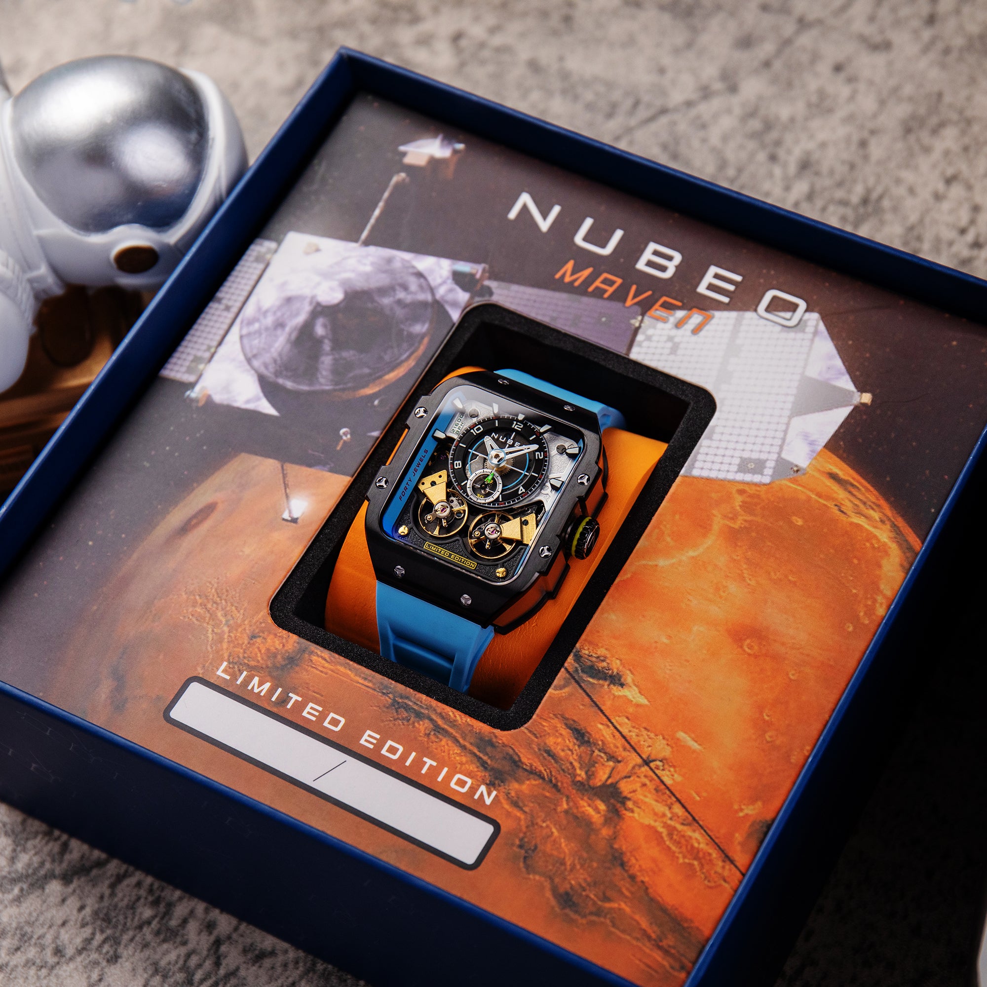 Nubeo Nubeo Maven Automatic Limited Edition Stratospheric Blue Men's Watch NB-6077-03
