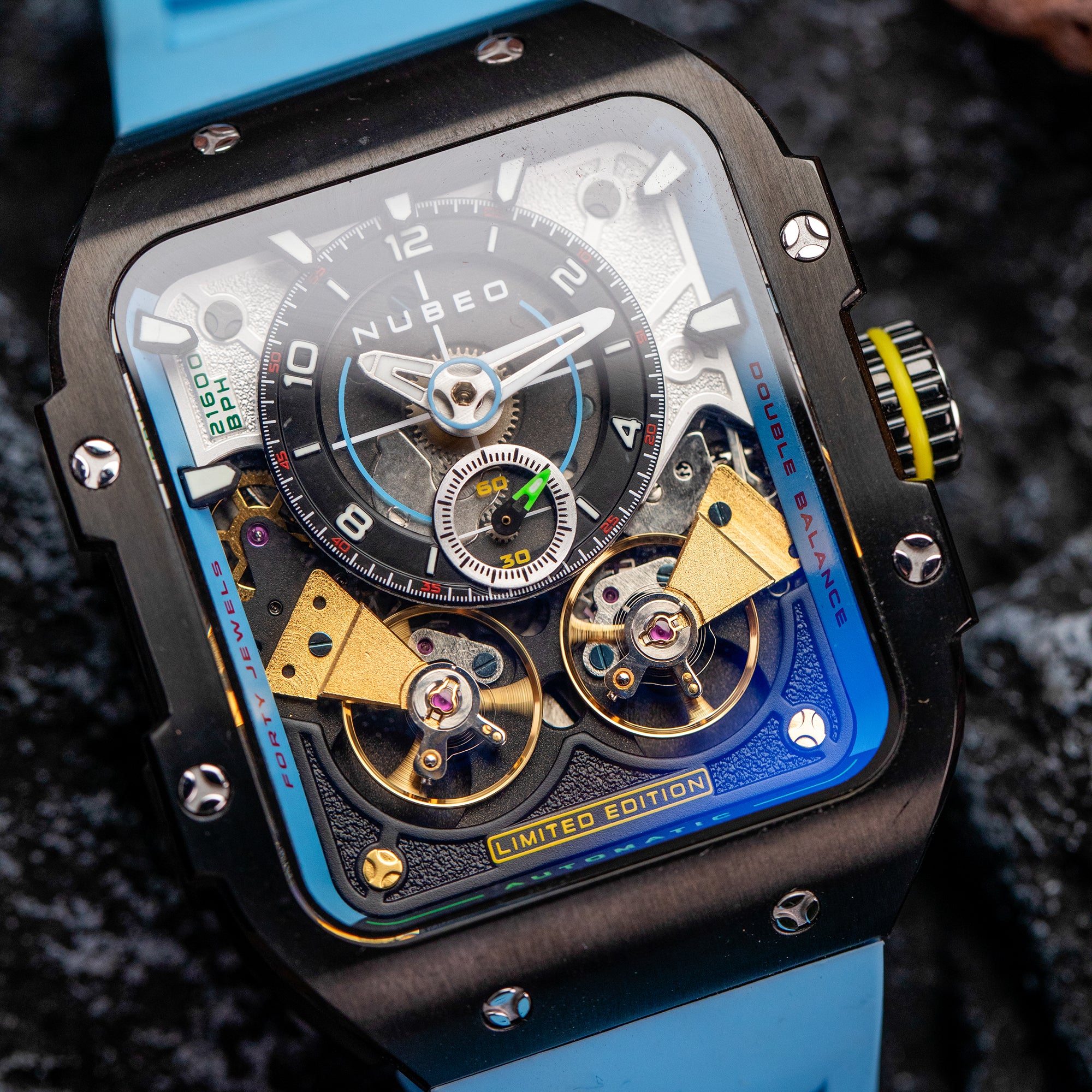 Nubeo Nubeo Maven Automatic Limited Edition Stratospheric Blue Men's Watch NB-6077-03