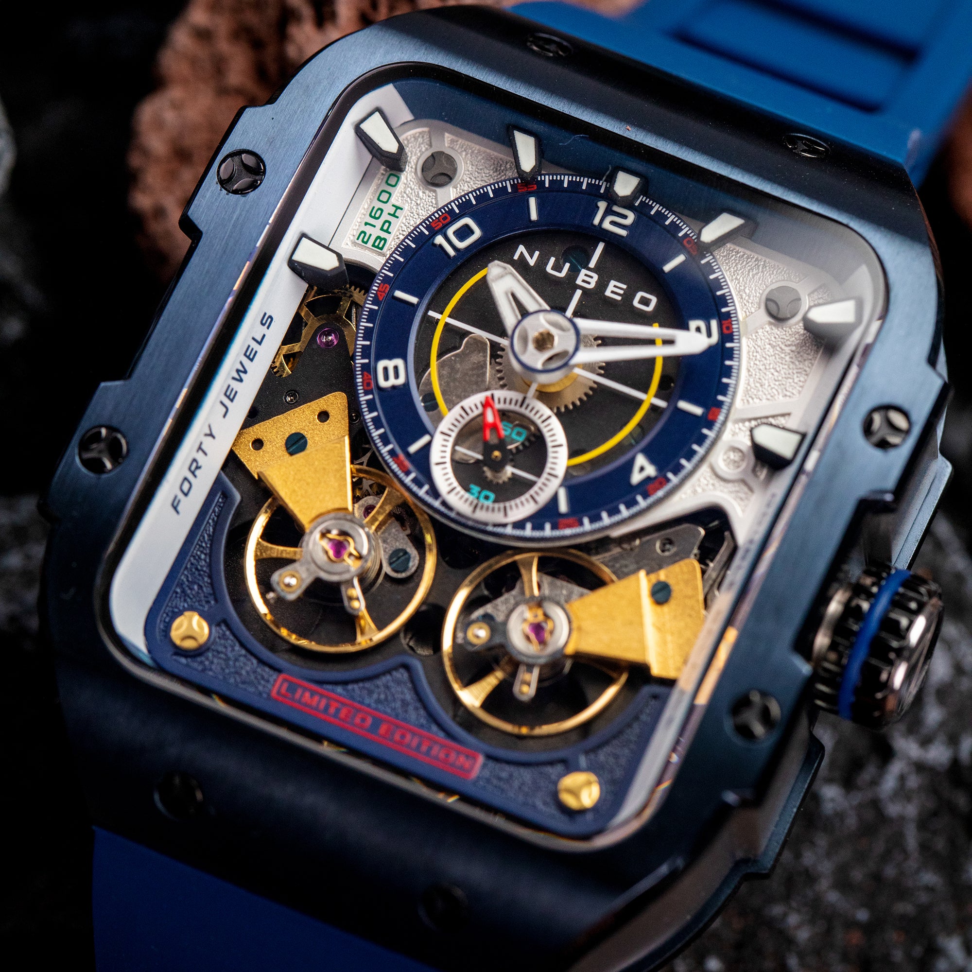 Nubeo Nubeo Maven Automatic Limited Edition Deep Blue Men's Watch NB-6077-04
