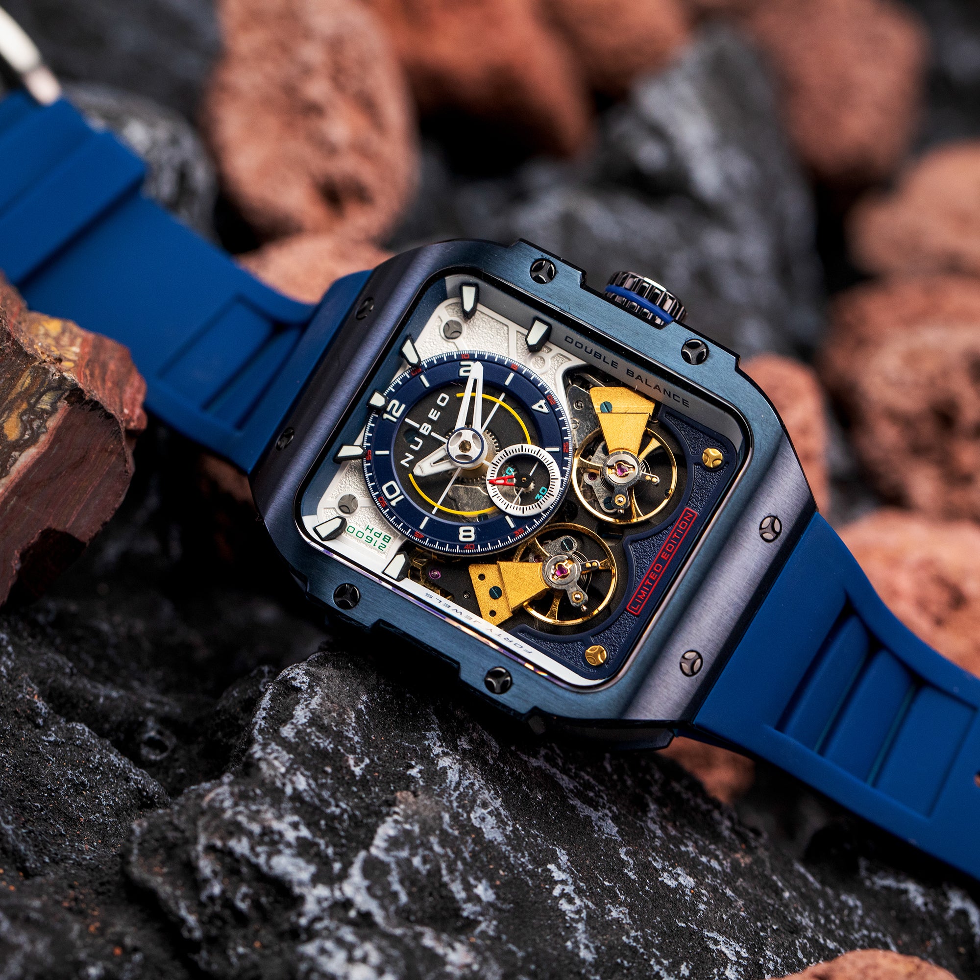 Nubeo Nubeo Maven Automatic Limited Edition Deep Blue Men's Watch NB-6077-04