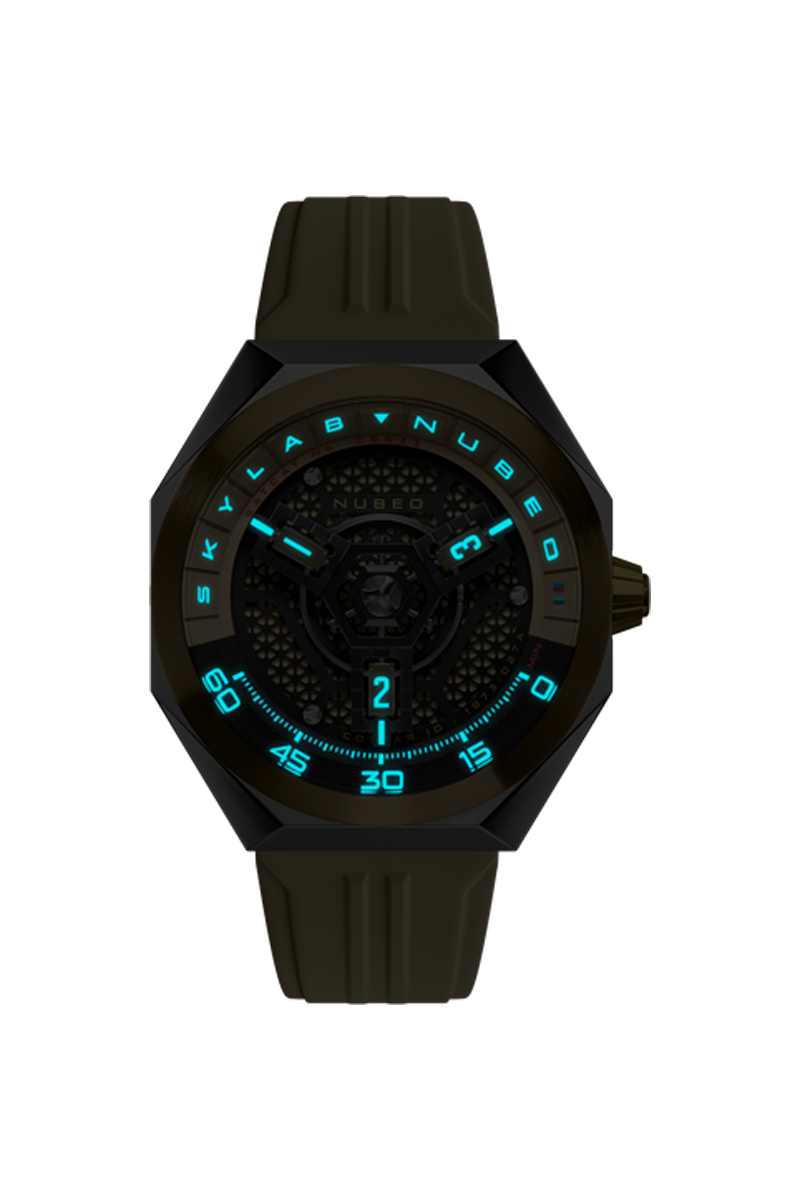 NUBEO Nubeo Skylab Automatic Limited Edition Khaki Men's Watch NB-6083-0A
