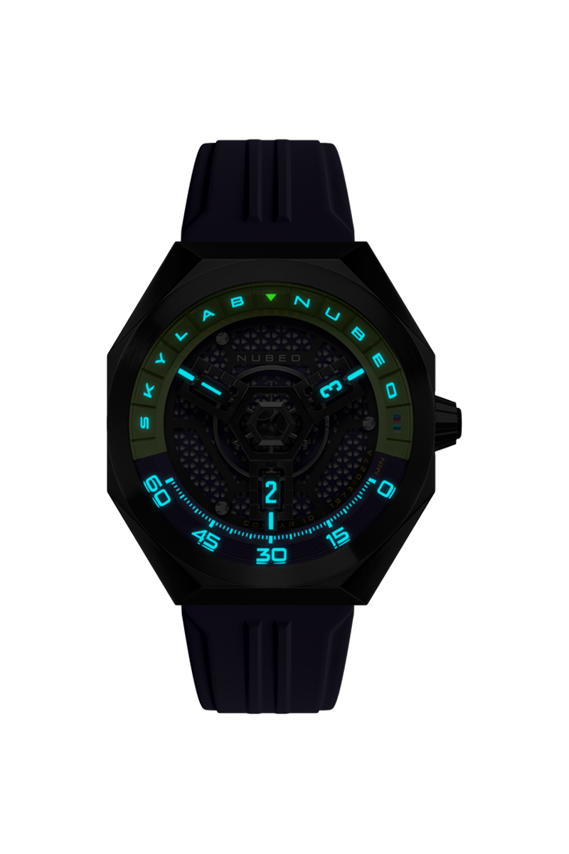 NUBEO Nubeo Skylab Automatic Limited Edition Gun Metal Men's Watch NB-6083-0B