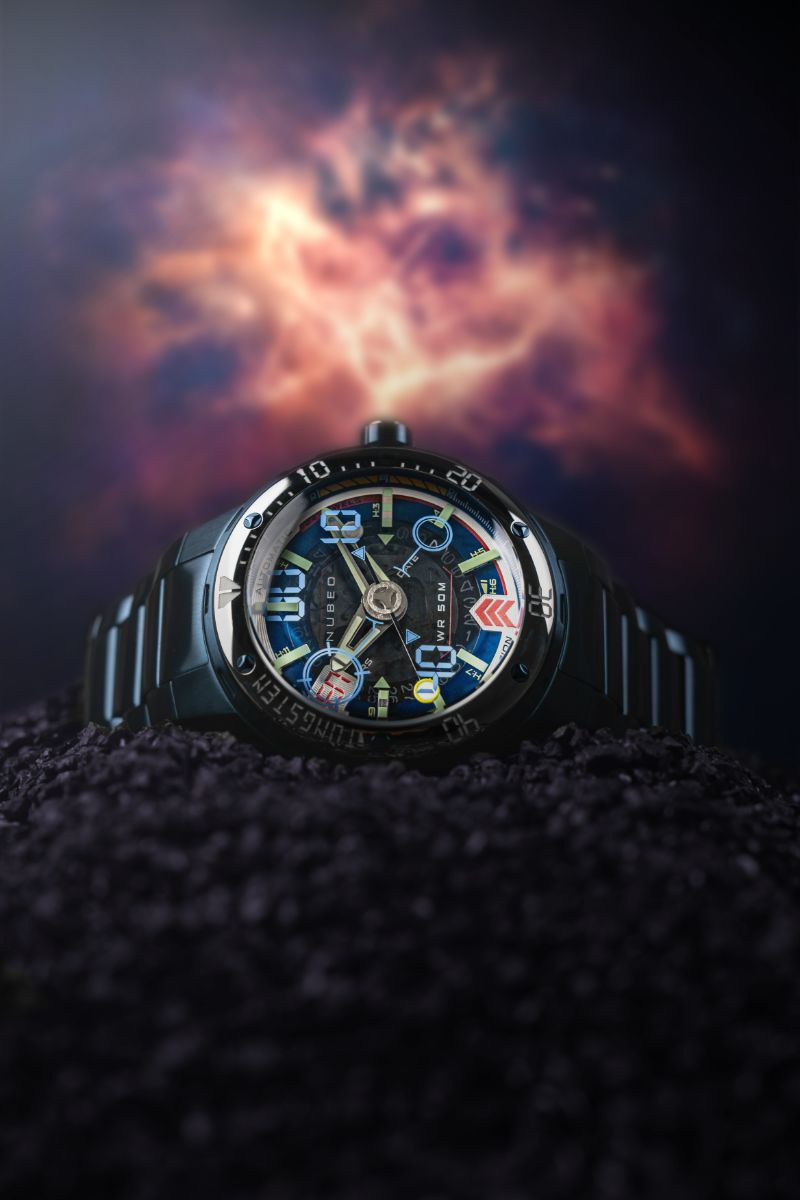 NUBEO Nubeo Mariner 9 Automatic Limited Edition Interstellar  Blue Men's Watch NB-6090-33