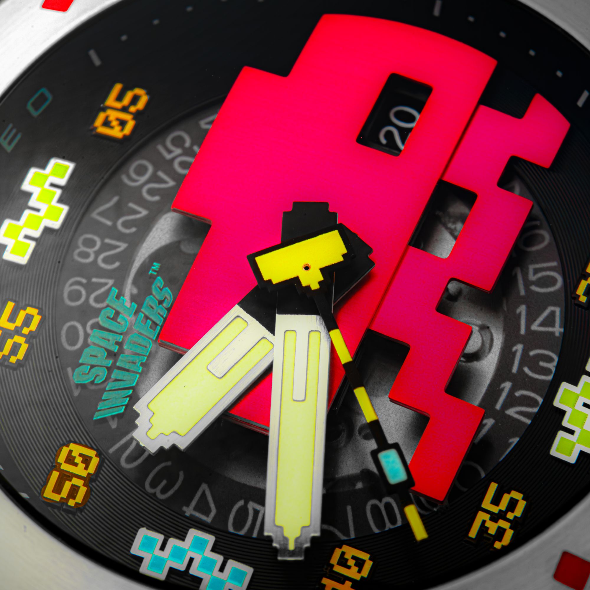 NUBEO Nubeo Cassini Automatic Space Invaders Limited Edition Plasma Pink Men's Watch NB-6103-03