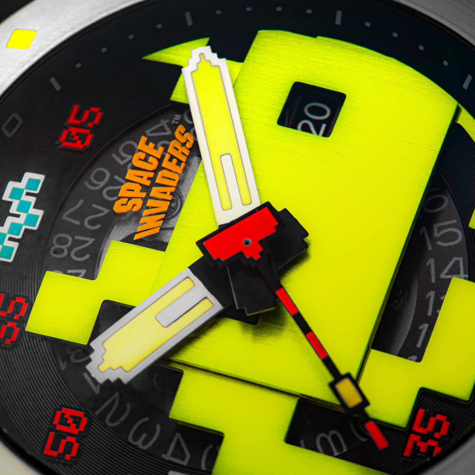 NUBEO Nubeo Cassini Automatic Space Invaders Limited Edition Laser Green Men's Watch NB-6103-04