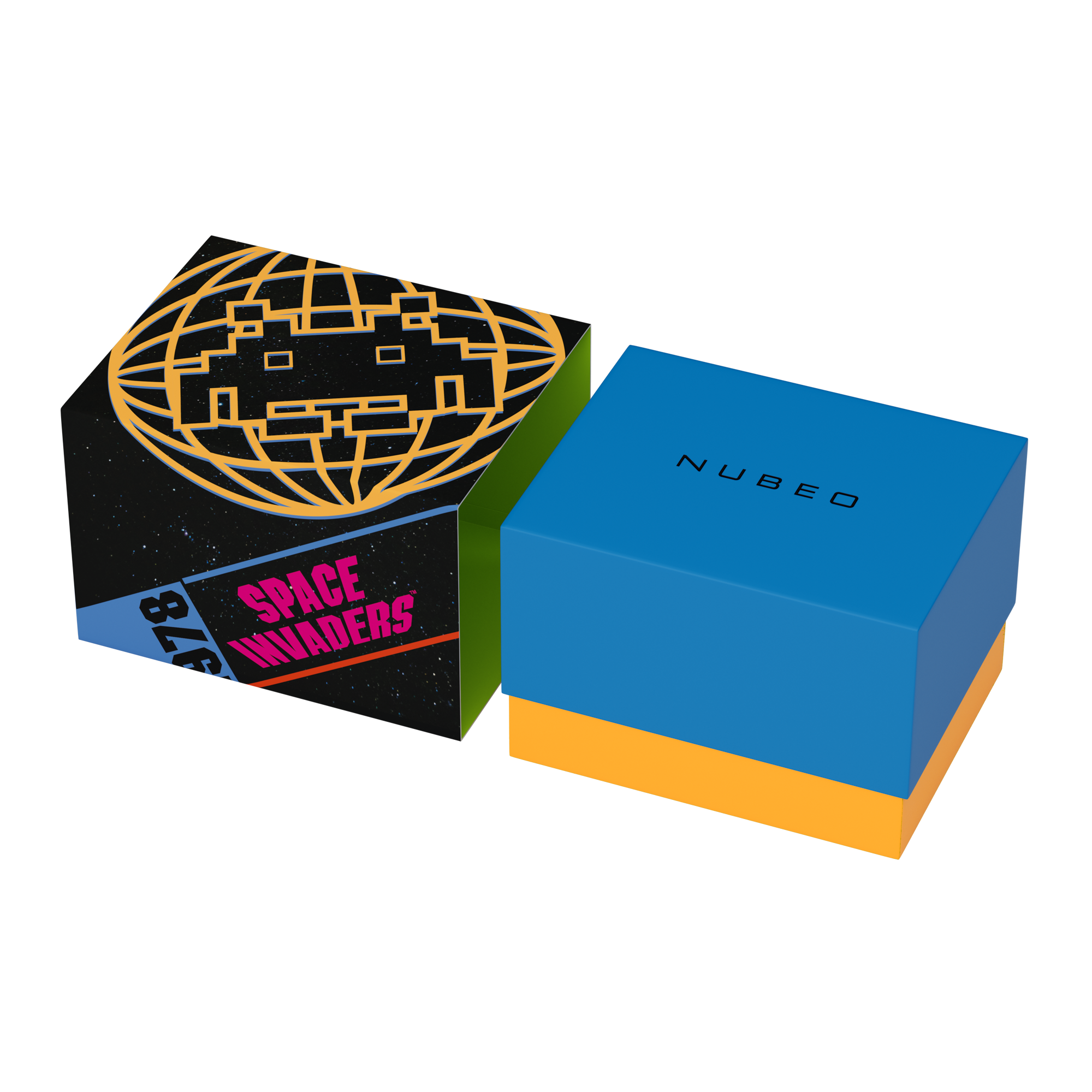 NUBEO Nubeo Cassini Automatic Space Invaders Limited Edition Plasma Pink Men's Watch NB-6103-03