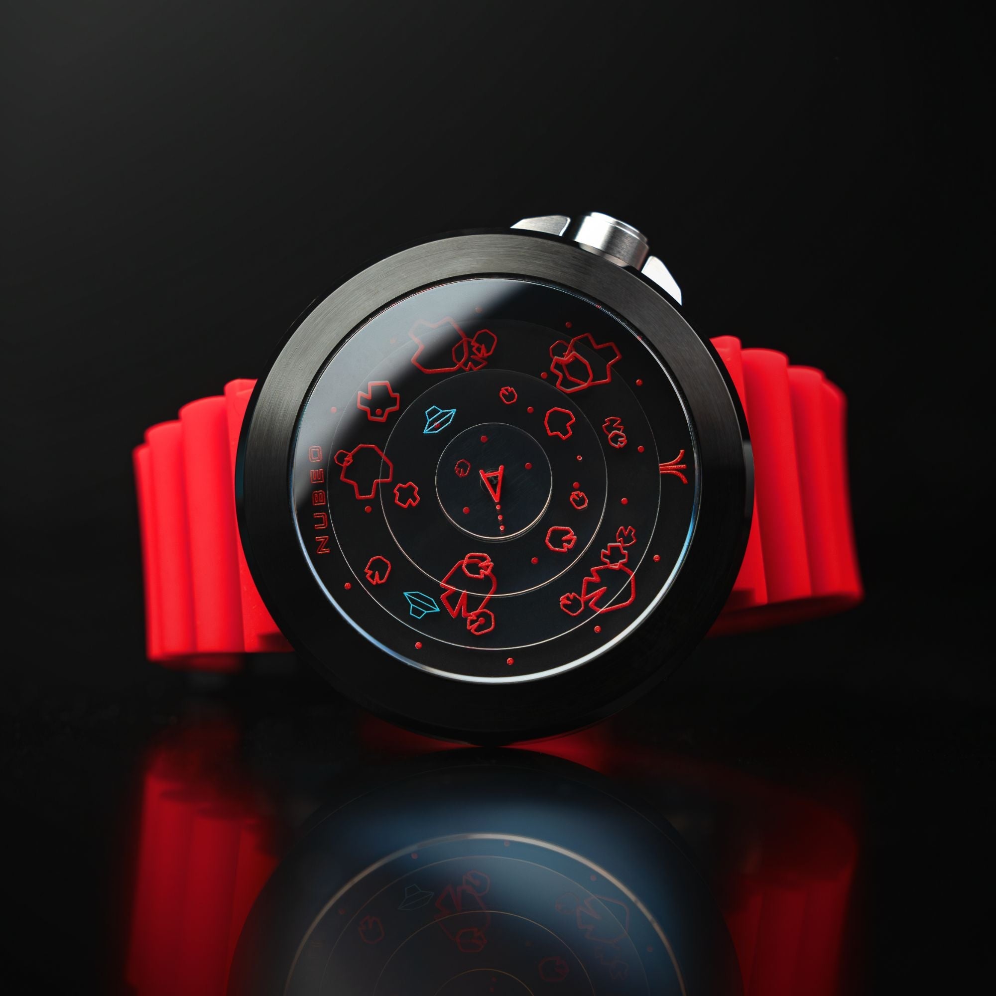 NUBEO Nubeo Ventana Automatic Atari Asteroids 45th Limited Edition Supernova Red Men's Watch NB-6111-02