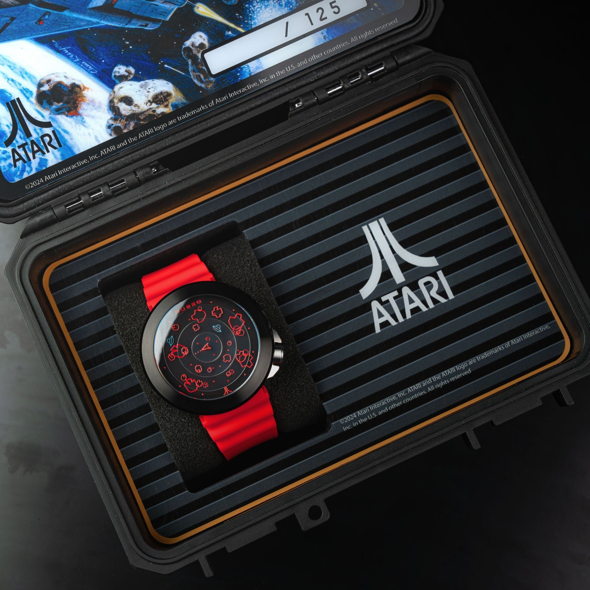 NUBEO Nubeo Ventana Automatic Atari Asteroids 45th Limited Edition Supernova Red Men's Watch NB-6111-02