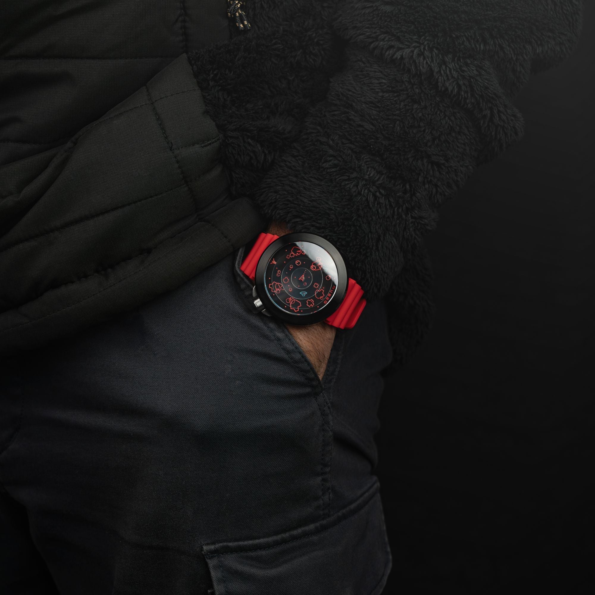 NUBEO Nubeo Ventana Automatic Atari Asteroids 45th Limited Edition Supernova Red Men's Watch NB-6111-02