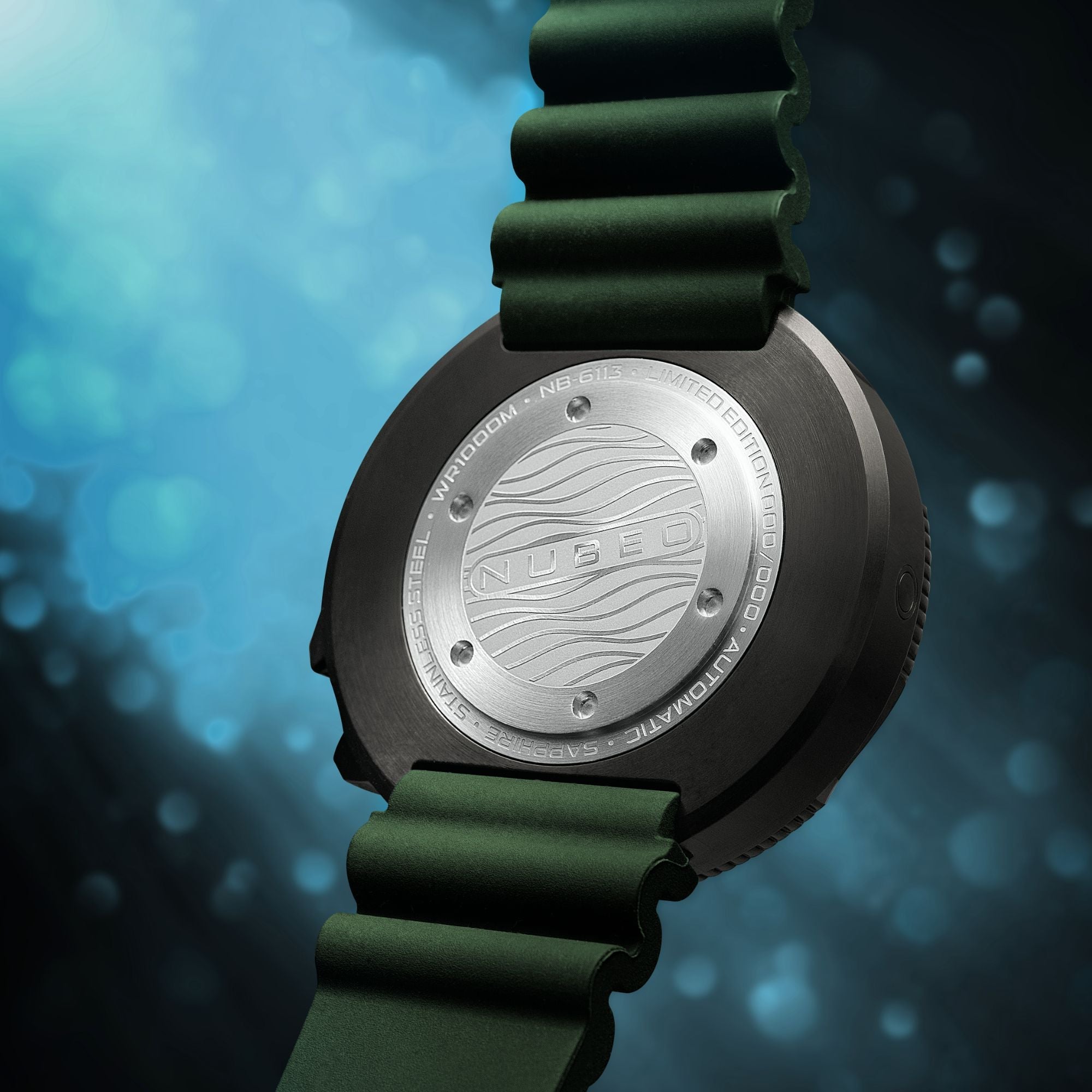 NUBEO Nubeo Ventana Skeleton Automatic Limited Edition Cedar Green Men's Watch NB-6113-02