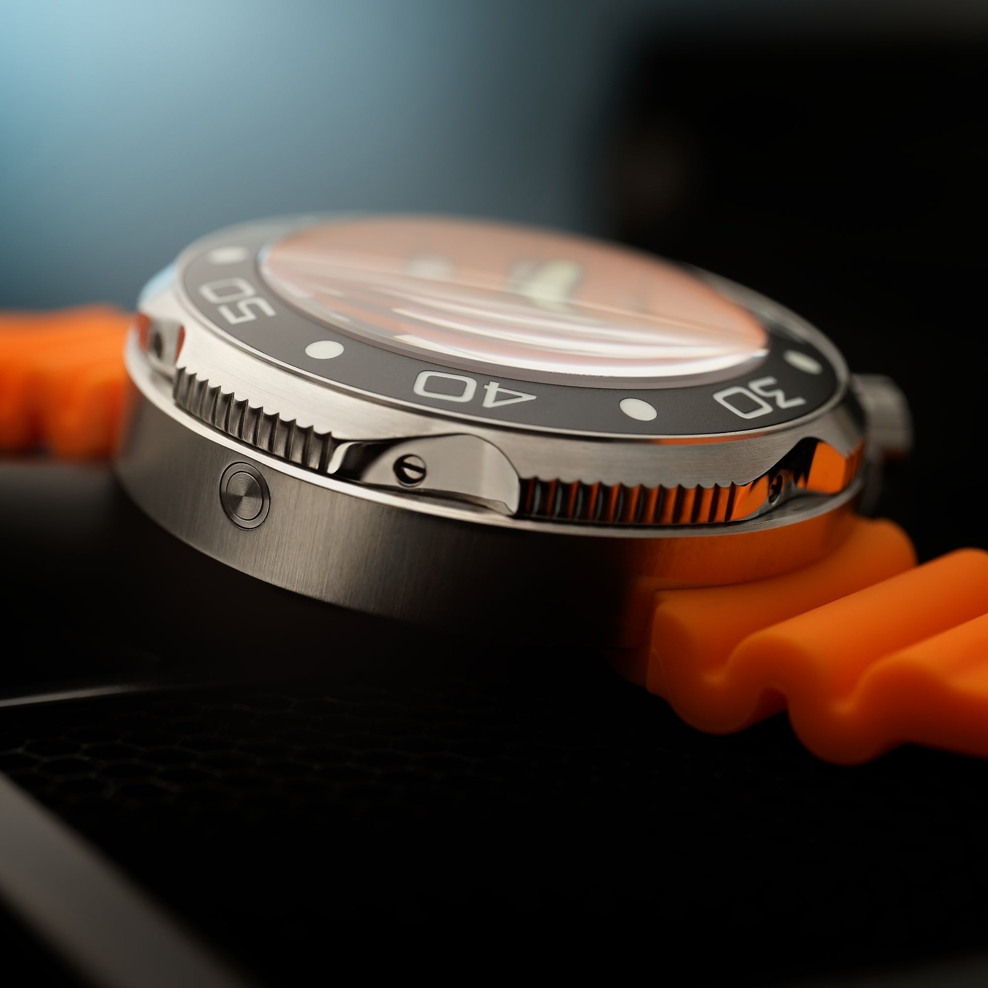 NUBEO Nubeo Ventana Skeleton Automatic Limited Edition Bright Orange Men's Watch NB-6113-07