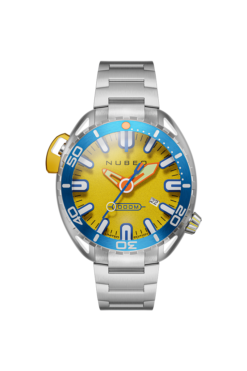 NUBEO Nubeo Aluminaut Automatic Limited Edition Vibrant Yellow Men's Watch NB-6115-88