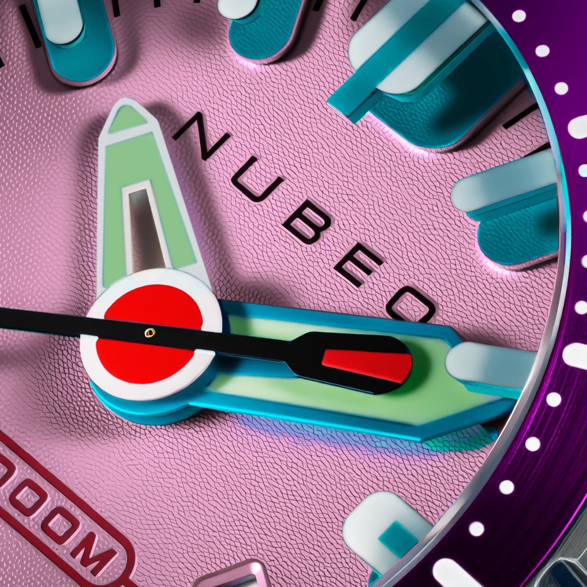 NUBEO Nubeo Aluminaut Automatic Limited Edition Ultra Pink Men's Watch NB-6115-AA