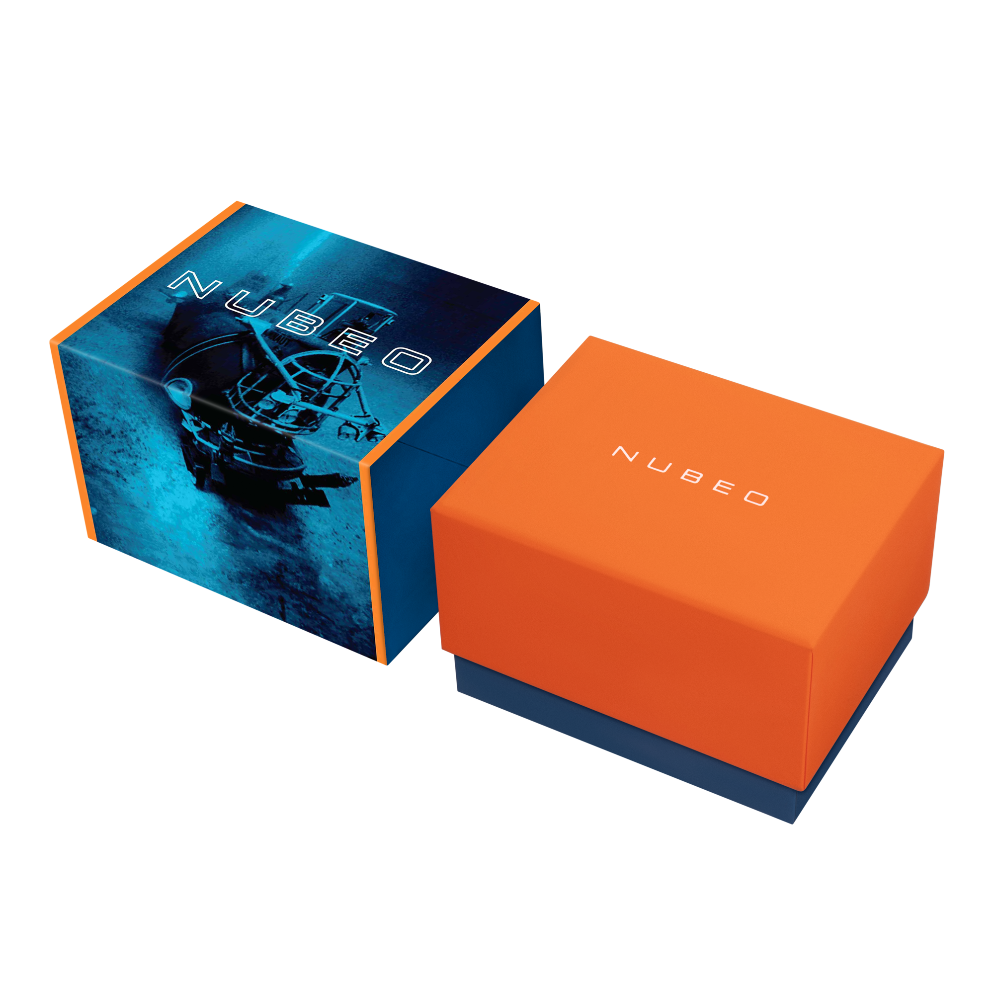 NUBEO Nubeo Aluminaut Automatic Limited Edition Neon Blue Men's Watch NB-6115-44