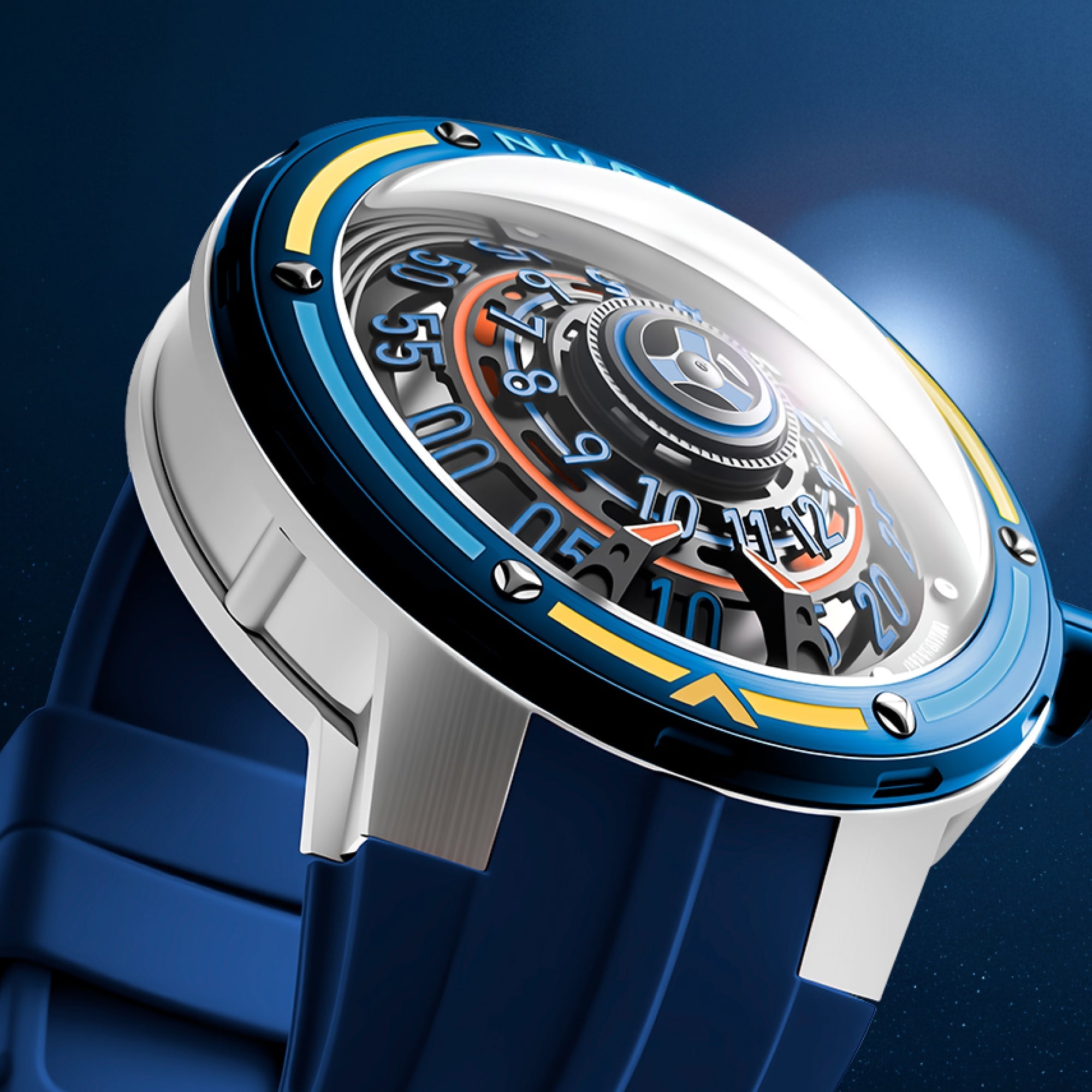 NUBEO Nubeo Orbiter Automatic Limited Edition Lunar Lagoon Men's Watch NB-6117-01