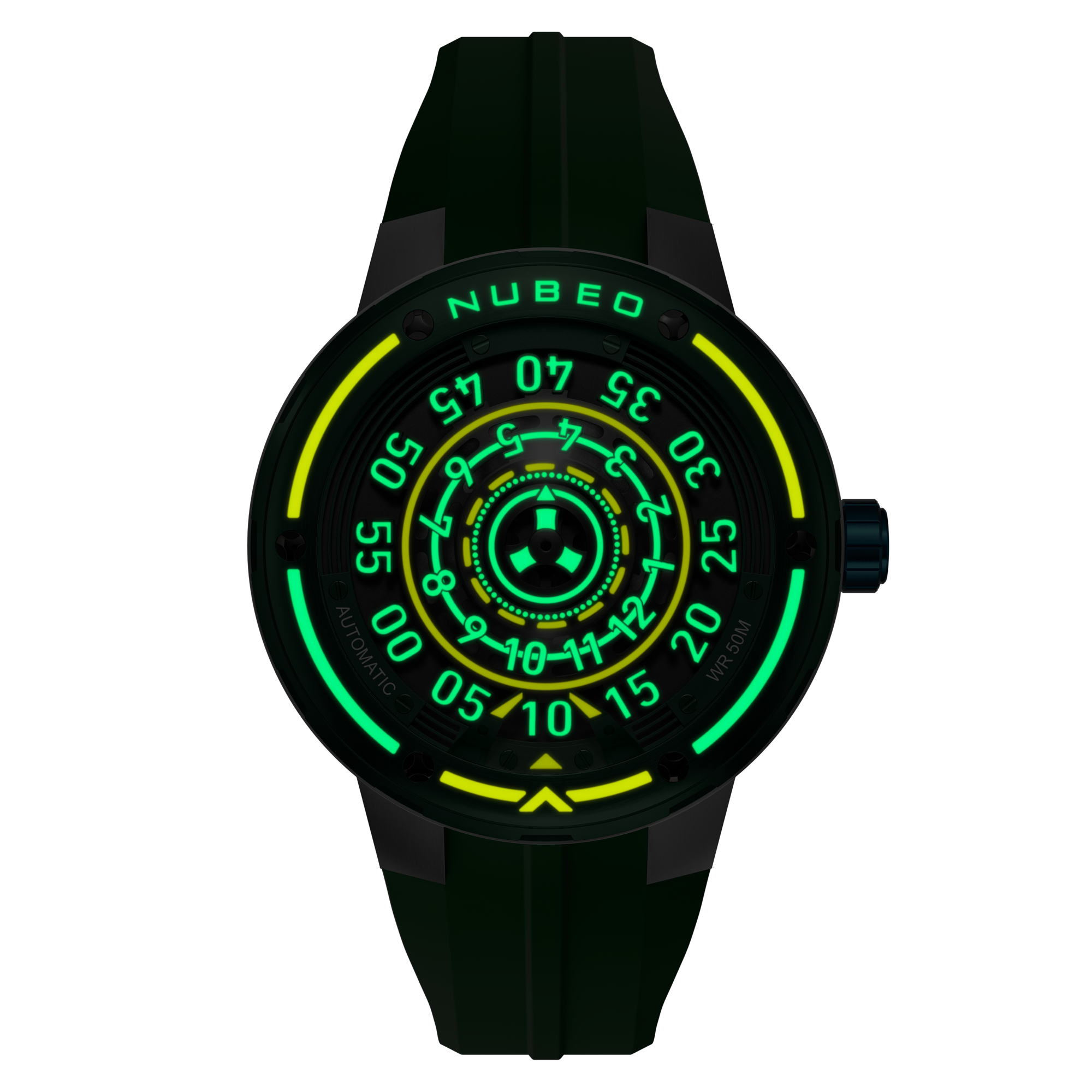 NUBEO Nubeo Orbiter Automatic Limited Edition Asteroid Green Men's Watch NB-6117-02