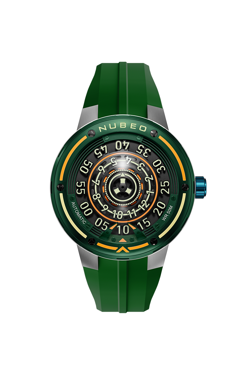 NUBEO Nubeo Orbiter Automatic Limited Edition Asteroid Green Men's Watch NB-6117-02