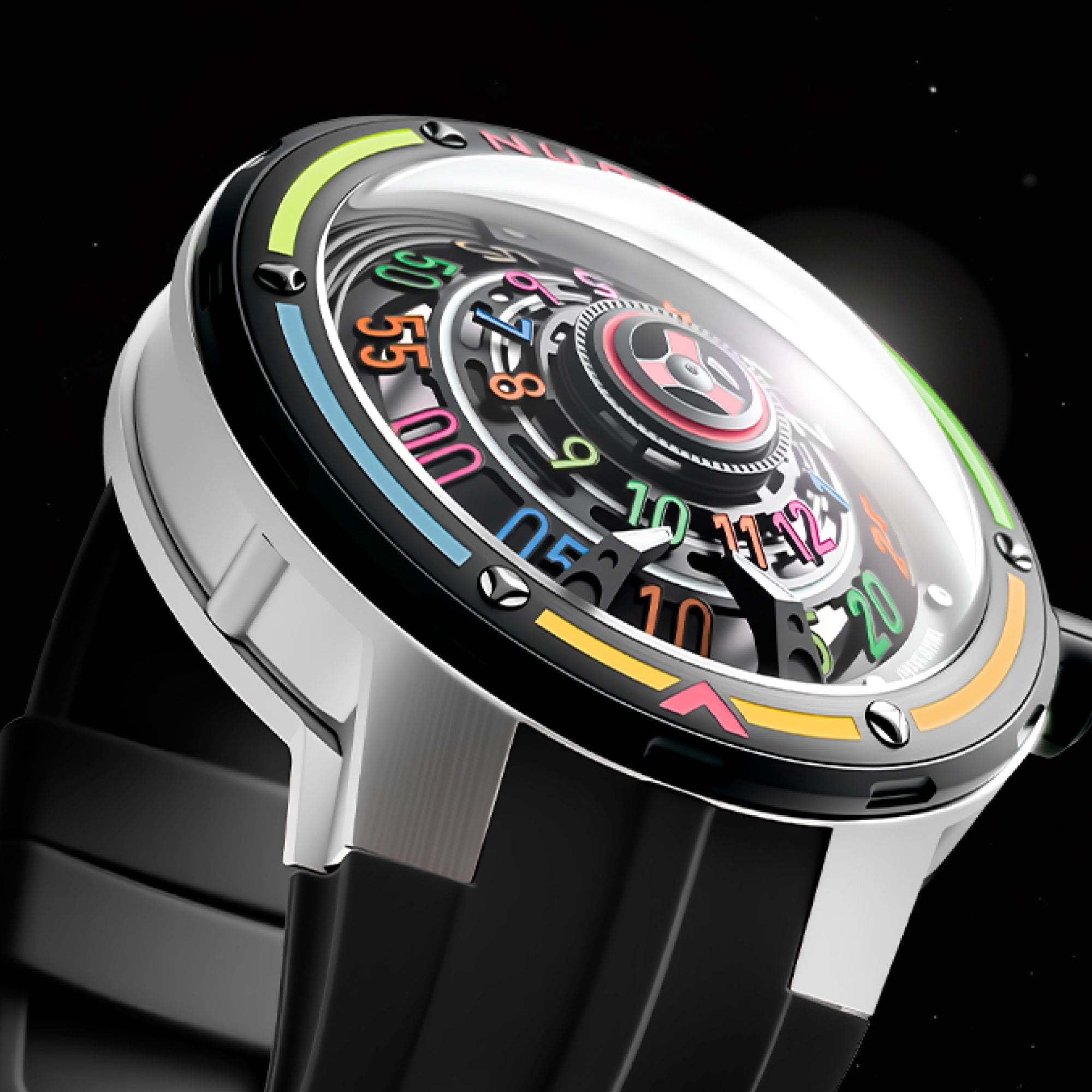 NUBEO Nubeo Orbiter Automatic Limited Edition Celestial Abyss Men's Watch NB-6117-03