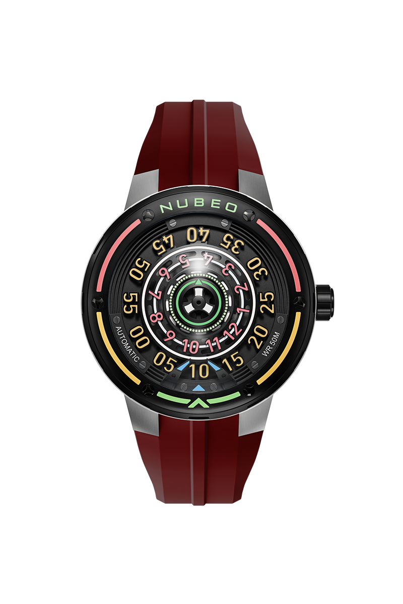 NUBEO Nubeo Orbiter Automatic Limited Edition Rocket Red Men's Watch NB-6117-04