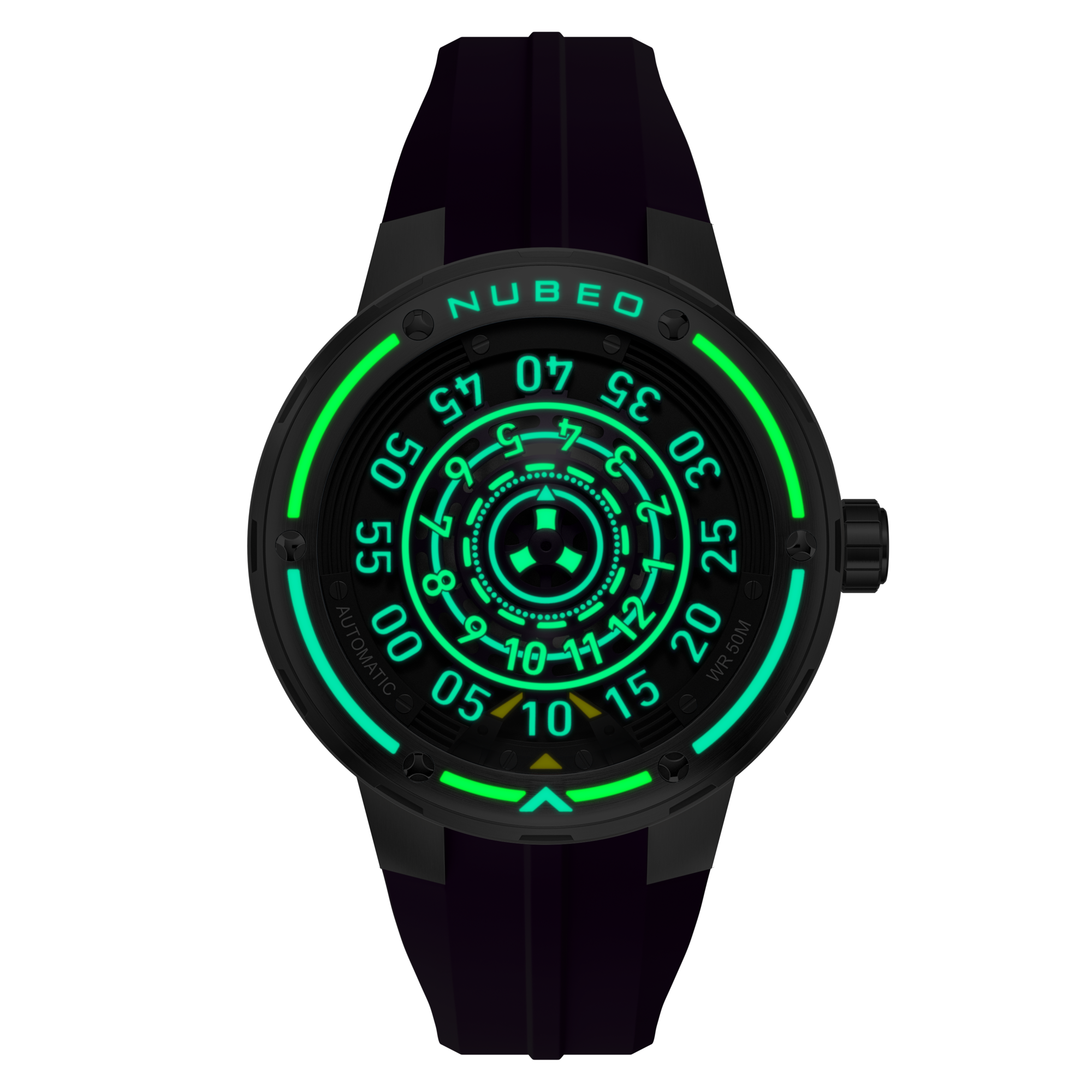 NUBEO Nubeo Orbiter Automatic Limited Edition Planetary Purple Men's Watch NB-6117-07