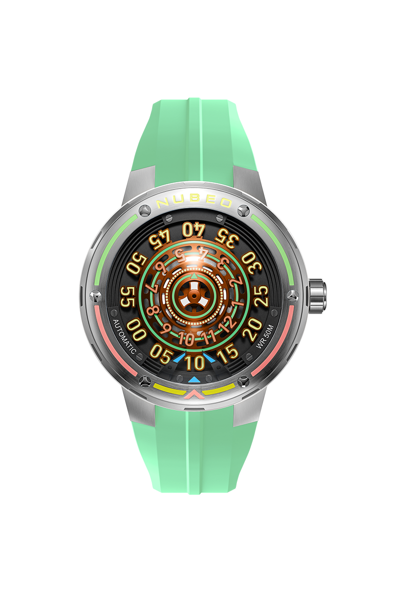 NUBEO Nubeo Orbiter Automatic Limited Edition Cosmic Moss Men's Watch NB-6117-08