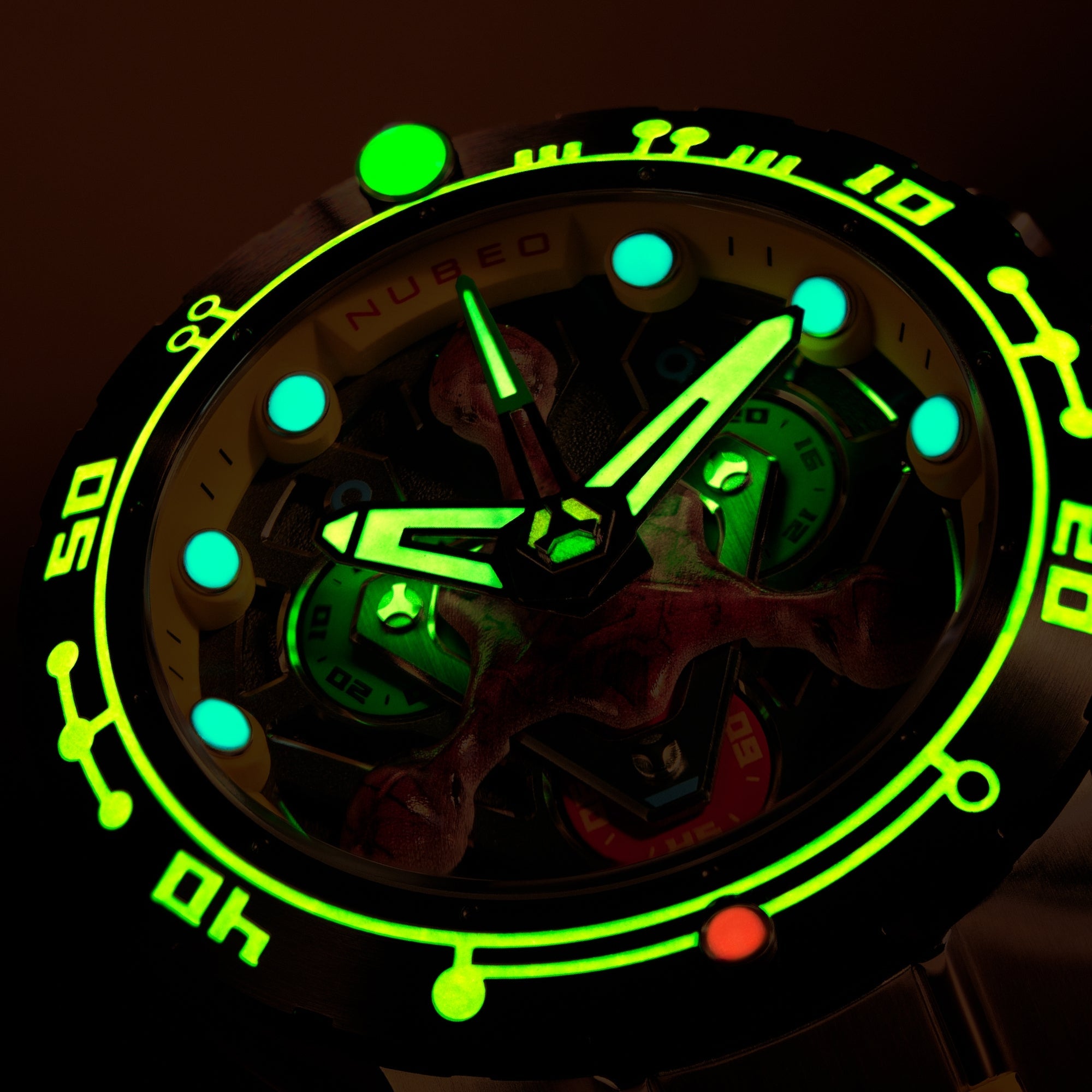 Nubeo Opportunity Chronograph Star Trek First Contact Day Limited Edition Celestial Yellow Men's Watch NB-6119-04
