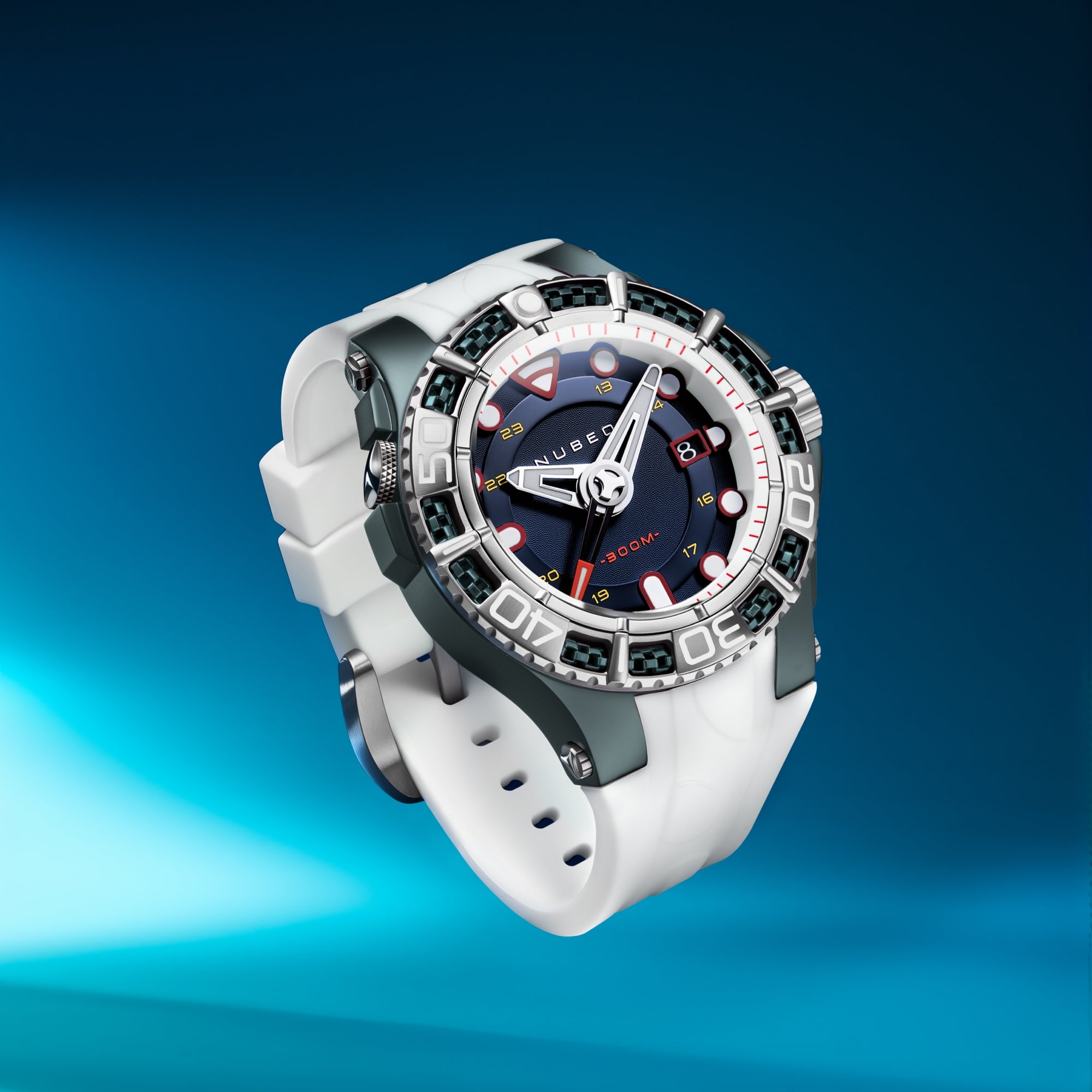 NUBEO Nubeo Manta Automatic Limited Edition Tidal Blue Men's Watch NB-6120-04