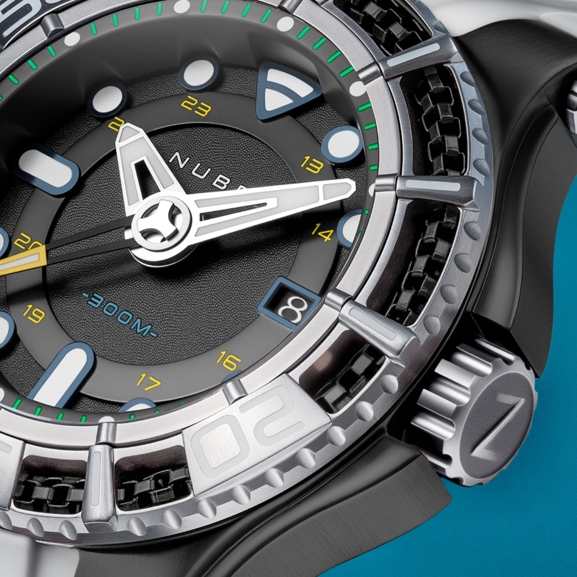 NUBEO Nubeo Manta Automatic Limited Edition Ocean Fog Men's Watch NB-6120-05