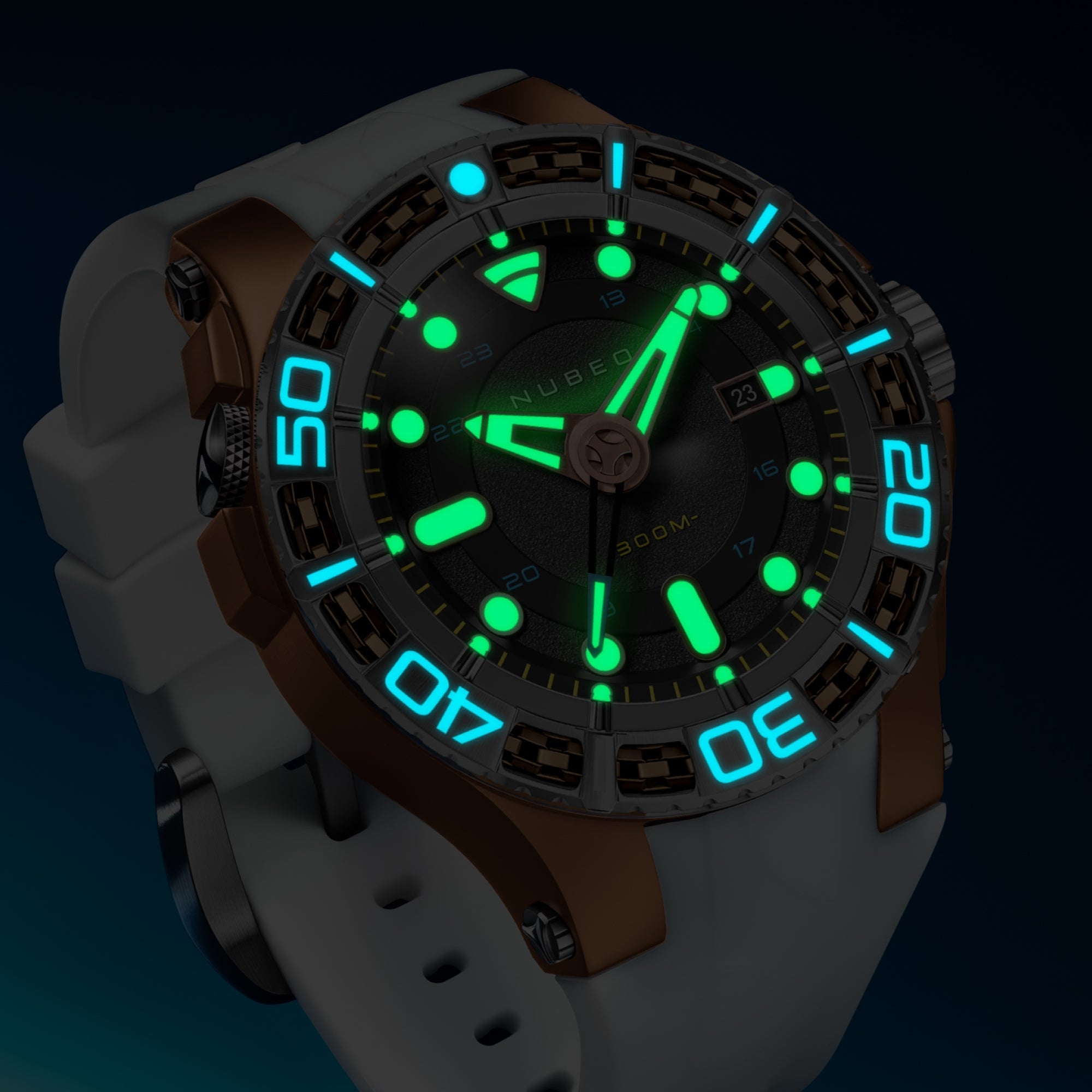 NUBEO Nubeo Manta Automatic Limited Edition Gale Grey Men's Watch NB-6120-06