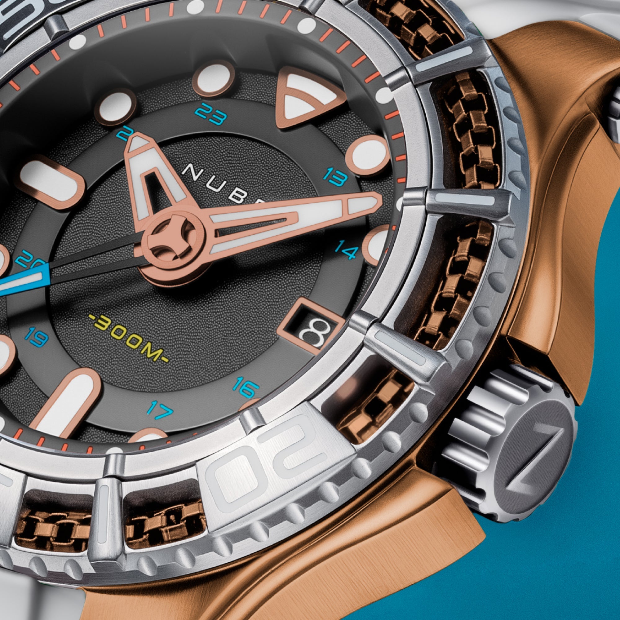 NUBEO Nubeo Manta Automatic Limited Edition Gale Grey Men's Watch NB-6120-06