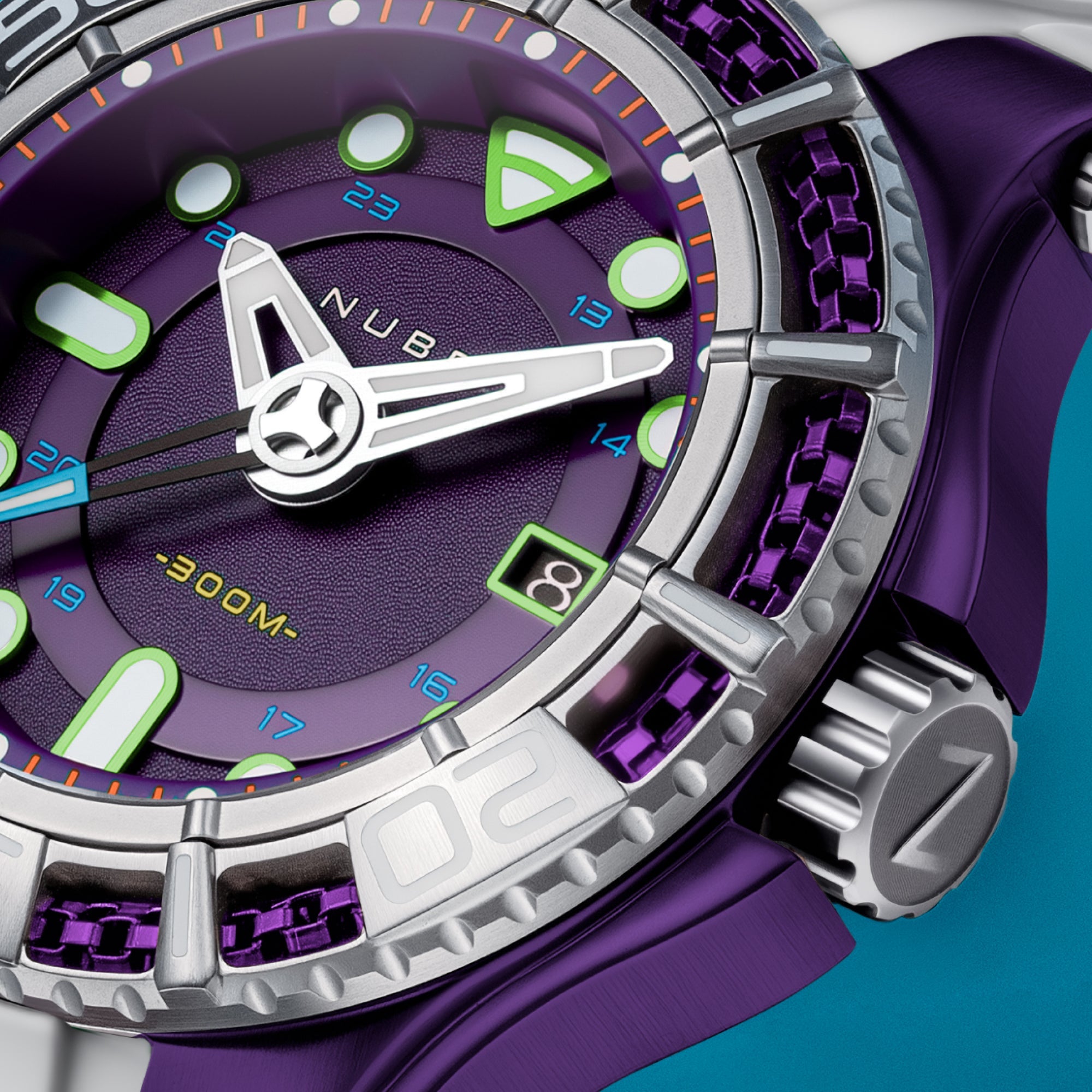 NUBEO Nubeo Manta Automatic Limited Edition Sea Lavender Men's Watch NB-6120-08