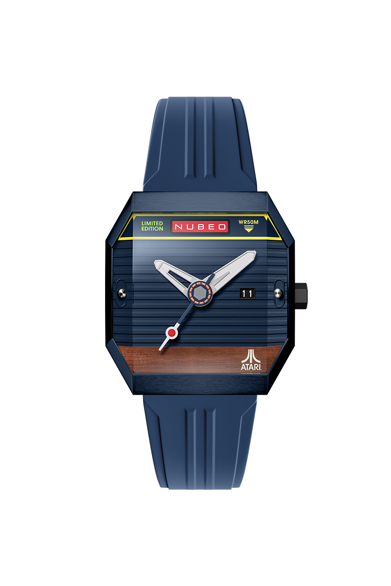 NUBEO Nubeo Console Automatic Atari 2600 Limited Edition Binary Blue Men's Watch NB-6123-04