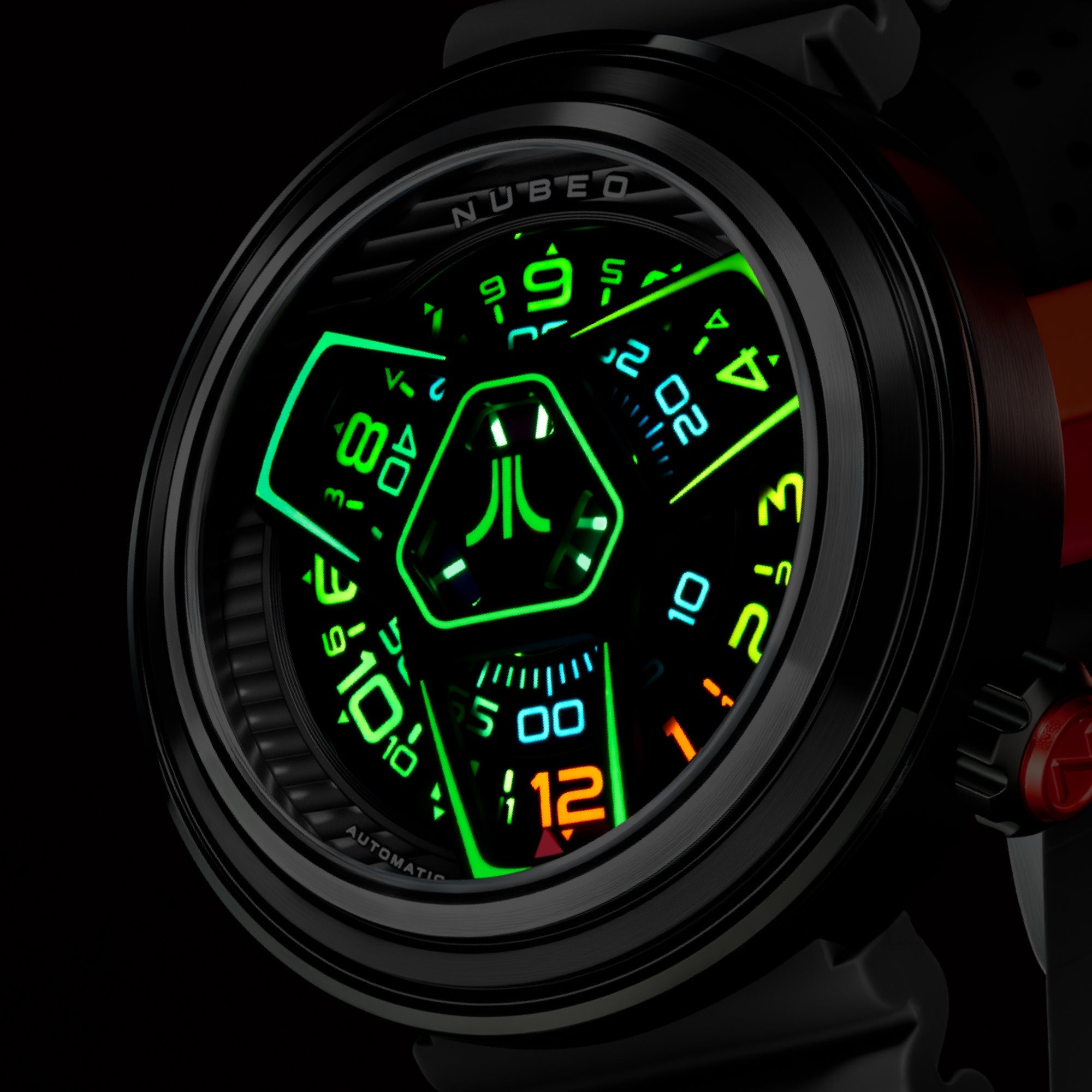Nubeo Ventana Automatic Atari Retro Gamer Limited Edition Retro Rhythm Men's Watch NB-6125-02