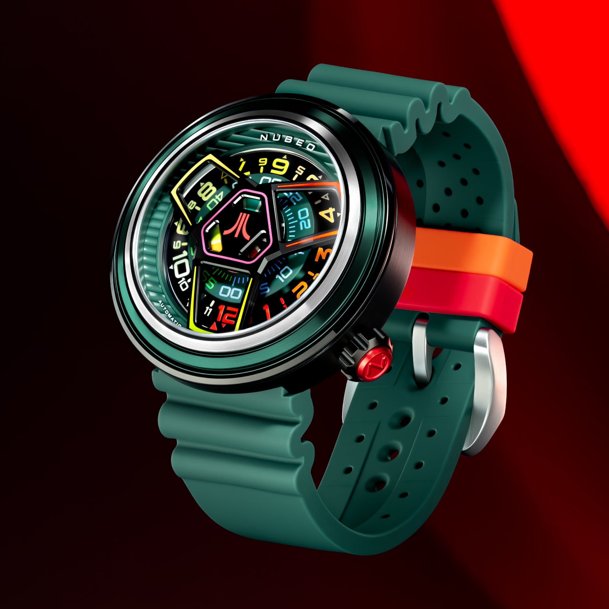 Nubeo Ventana Automatic Atari Retro Gamer Limited Edition Arcade Aura Men's Watch NB-6125-04