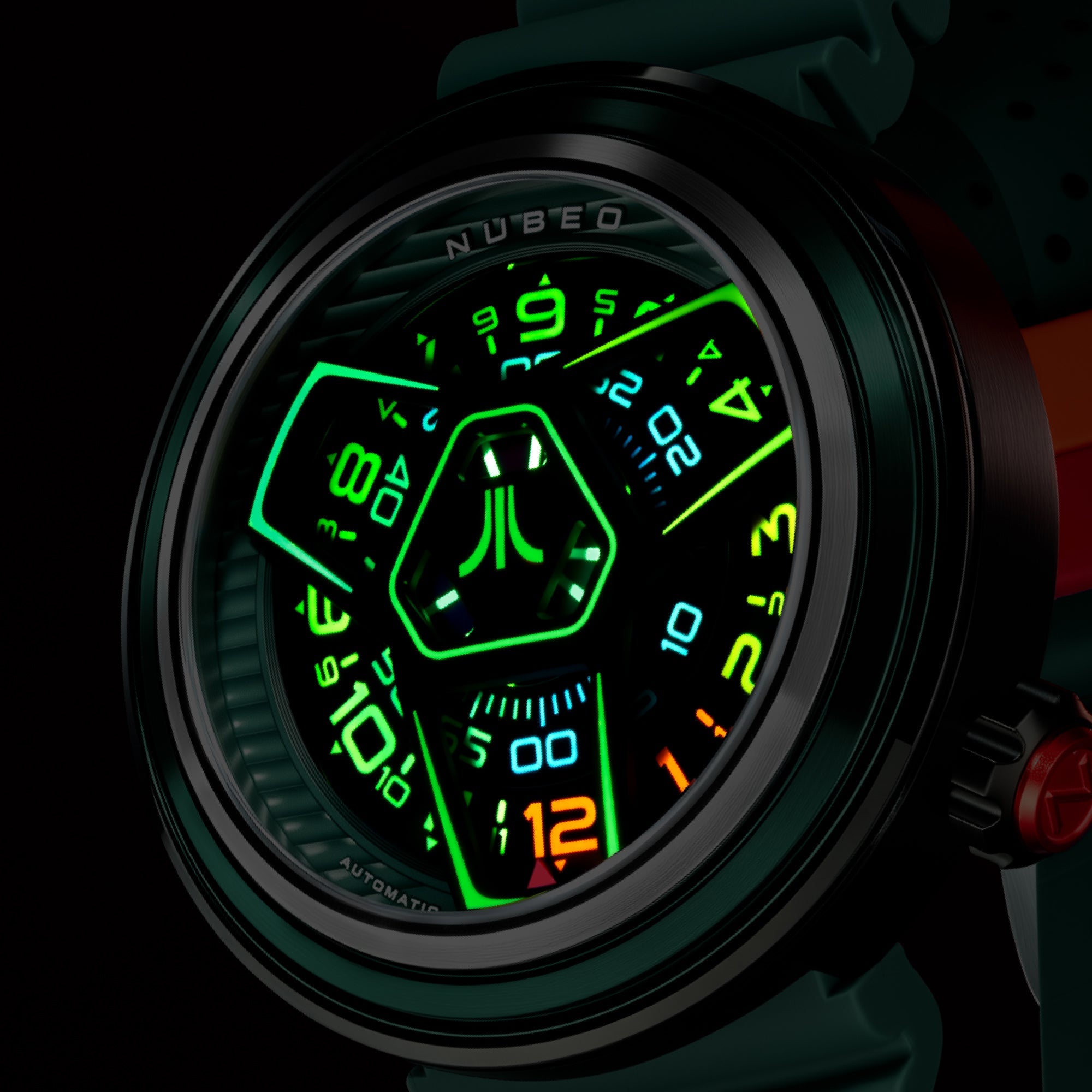 Nubeo Ventana Automatic Atari Retro Gamer Limited Edition Arcade Aura Men's Watch NB-6125-04