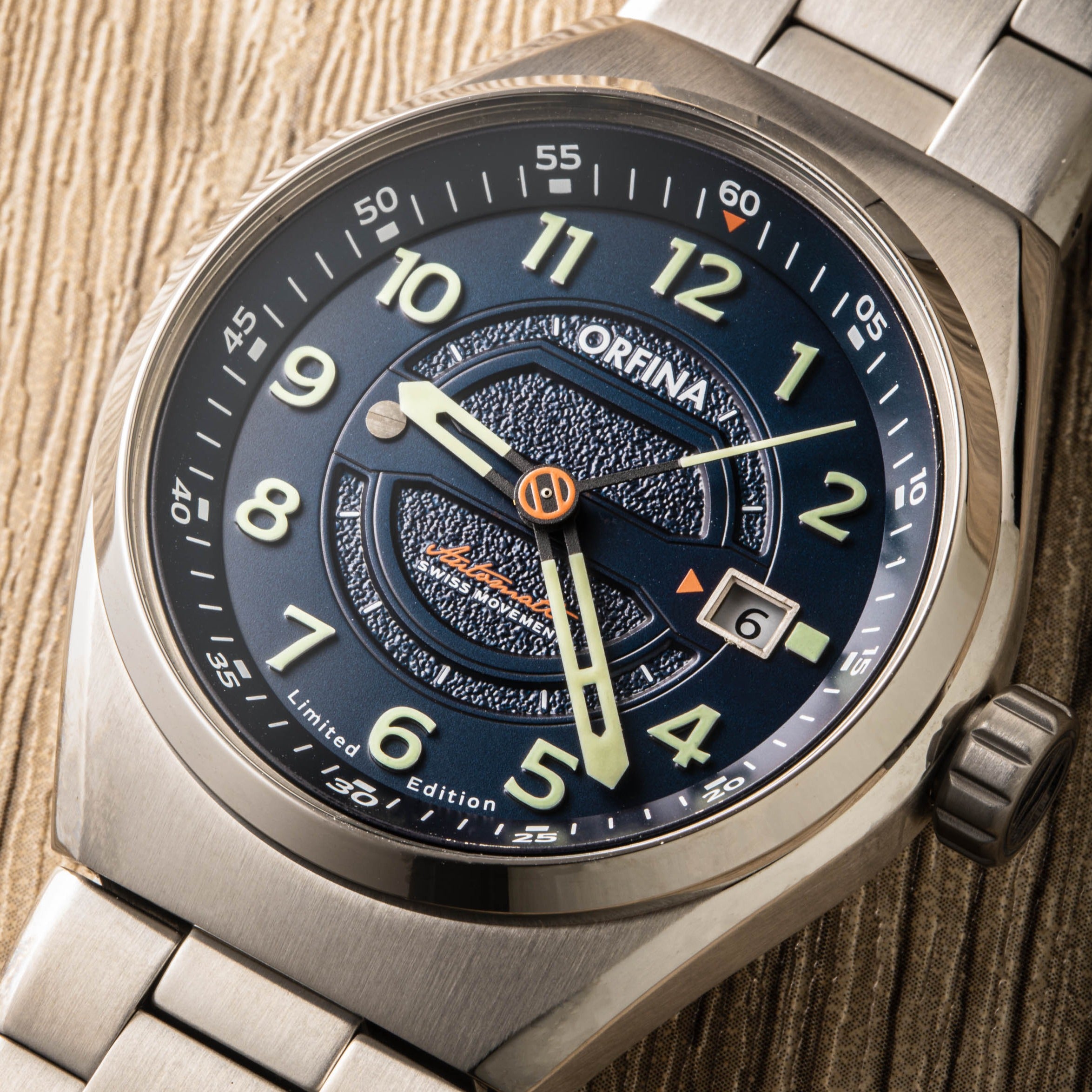 ORFINA Orfina Racing Swiss Automatic Blue Zero-One (Founder's Edition) Men's Watch OF-0001-22